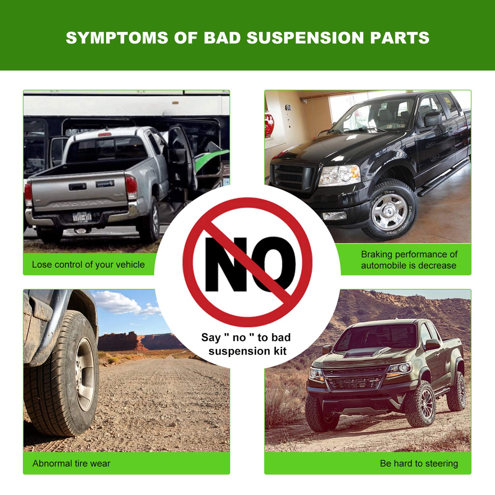 Scitoo 9Pcs Rwd Suspension Kit Inner Outer Tie Rod End Lower Upper Ball Joint Pitman Arm Fit 1987 For Mazda B2000 1987-1990 For Mazda B2200 For Mazda B2600