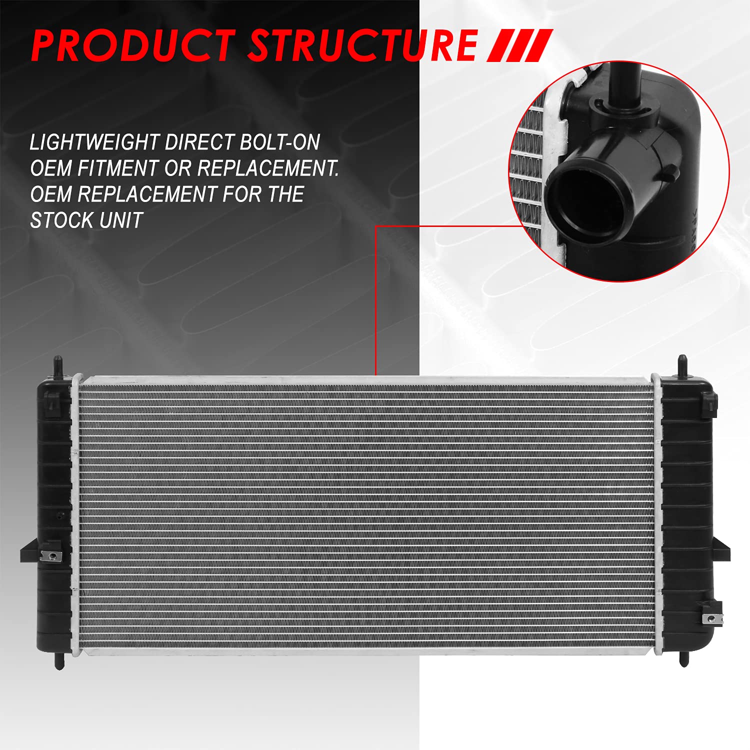 Auto Dynasty Radiator Compatible With 04-10 Chevy Cobalt Pontiac G5 Saturn Ion 2.0L 2.2L 2.4L At Mt, Dpi 2775 Factory Style 1-Ro