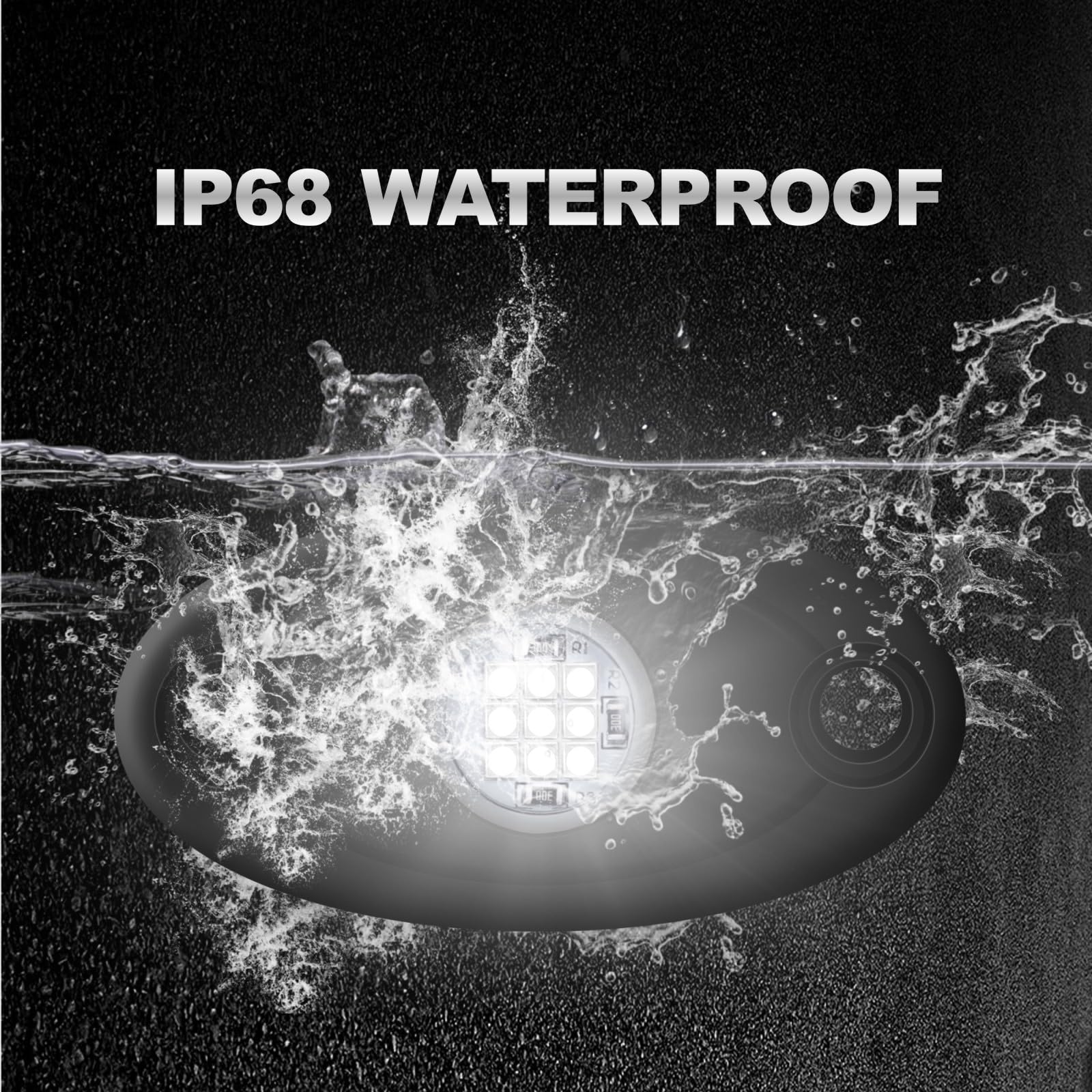 Ly8 Led Rock Lights 8 Pods White For Truck Atv Utv Suv Motorcycle Car Boat Shockproof Waterproof Underbody Glow Neon Trail Rig Fender Lighting