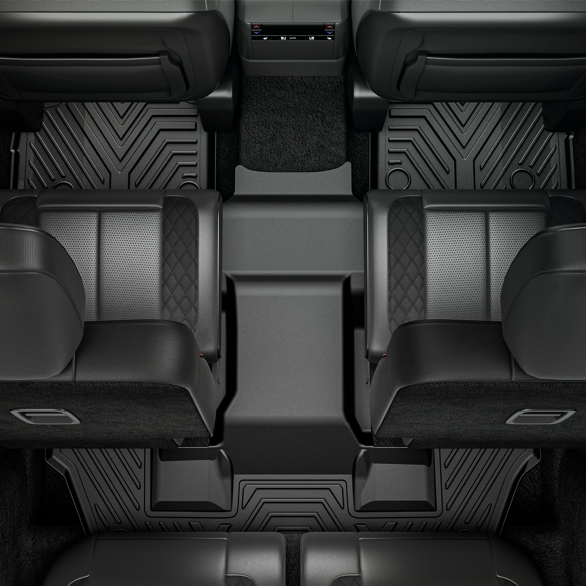 Yitamotor Floor Mats & Cargo Liner Fit For Jeep Grand Cherokee L 2021-2025 6 Seat, Tpe All Weather Custom Fit Floor Liner For 1-