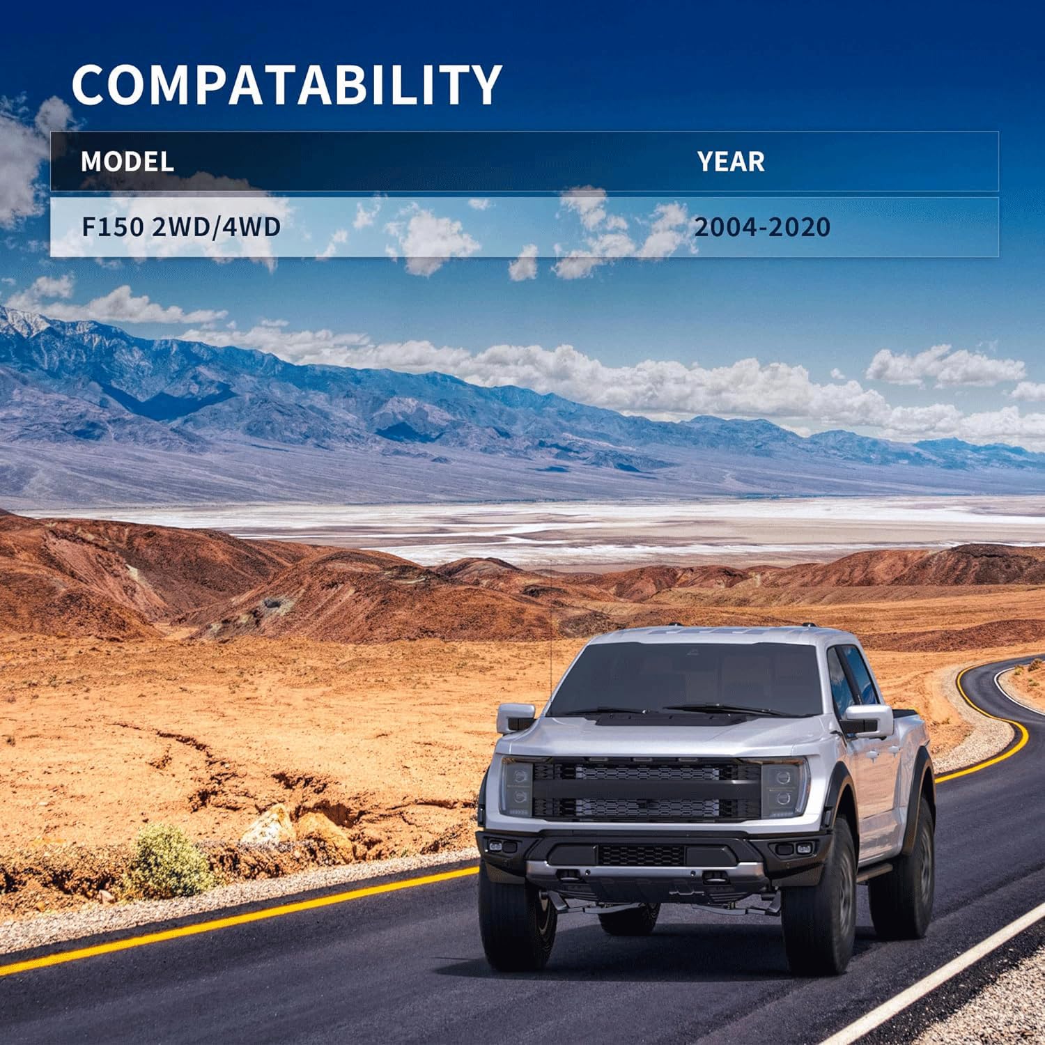 Richeer 3 Inch Lift Block Compatible With 2004-2020 F150 2Wd And 4Wd, 3'' Rear Leveling Lift Kits With Extra Long Extended Squar