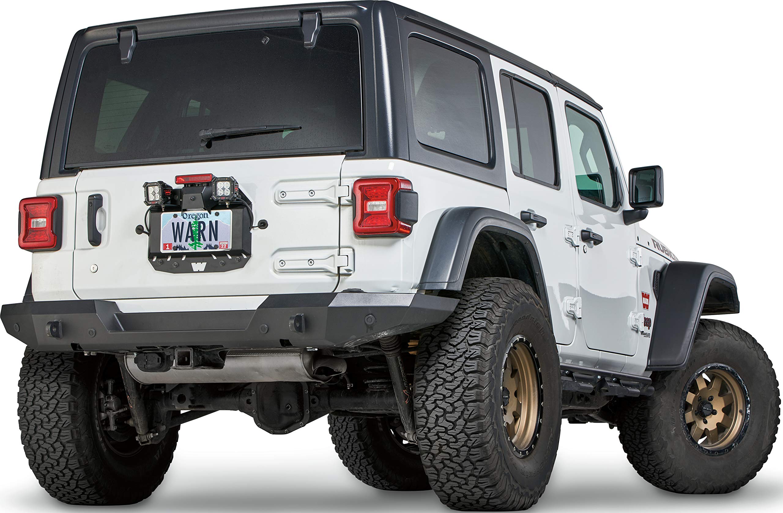 Warn 104070 Spare Rear Tire Delete Plate, Fits: Jeep Wrangler Jl (2018+)