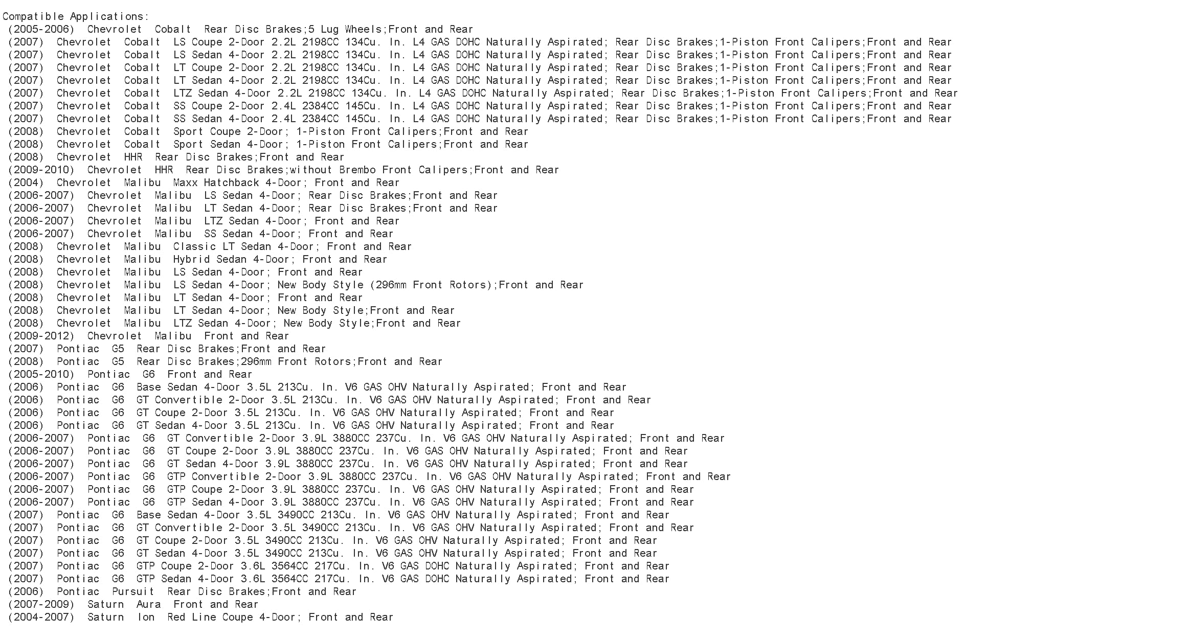 R1 Concepts Front Rear Brakes And Rotors Kit |Front Rear Brake Pads| Brake Rotors And Pads| Ceramic Brake Pads And Rotors |Hardware Kit |Fits 2004-2012 Chevrolet Cobalt, Hhr, Malibu; Pontiac G5, G6,