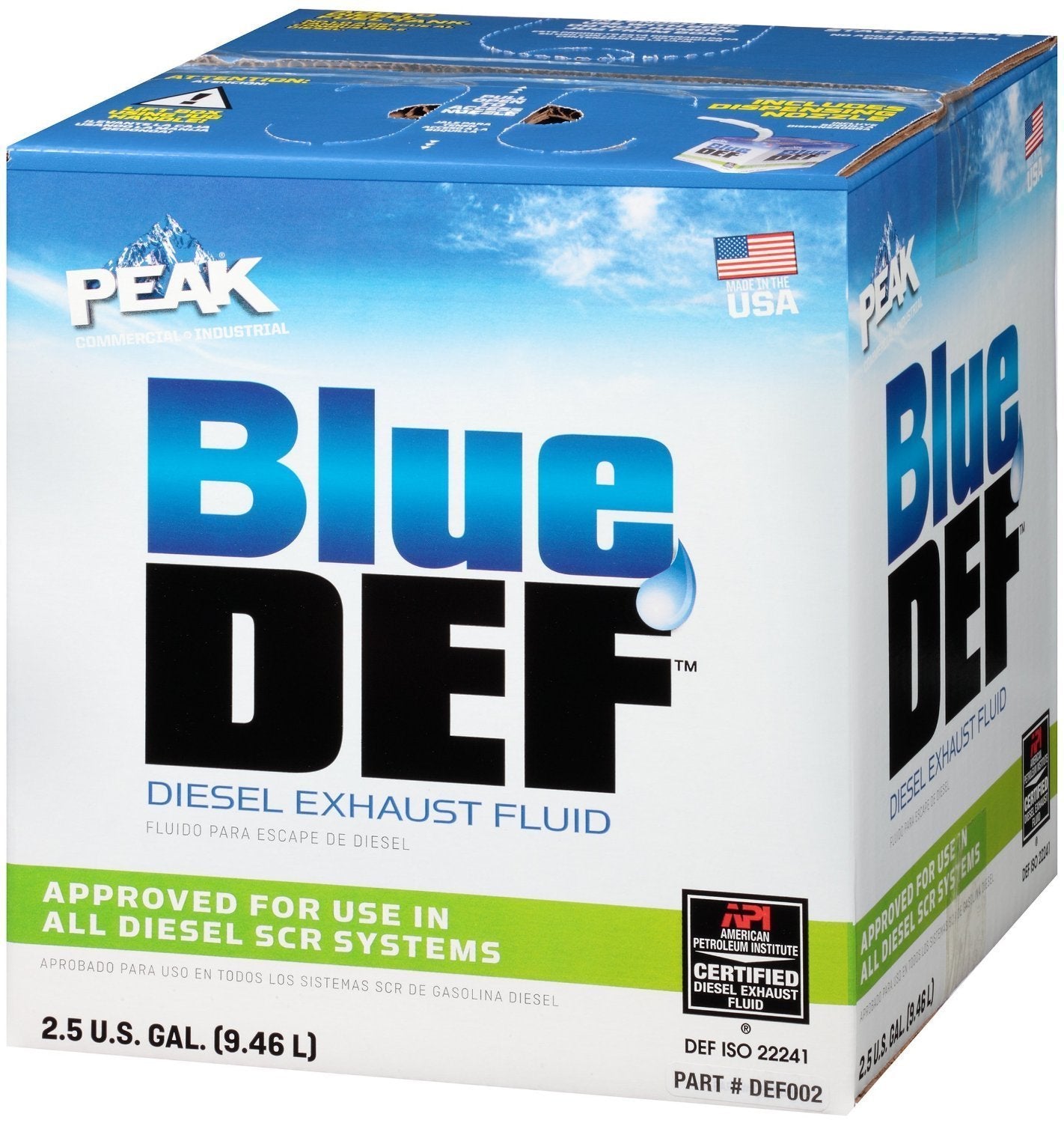 Blue Def Def002-4Pk Diesel Exhaust Fluid, 2.5 Gallon, 4 Pack
