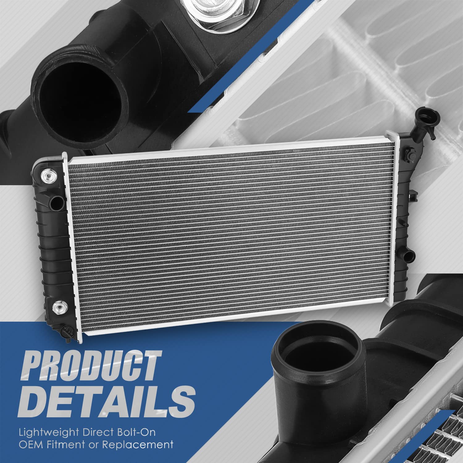 Auto Dynasty Radiator Compatible With 88-92 Buick Regal Chevy Lumina Oldsmobile Cutlass Supreme Pontiac Grand Prix 2.3L 2.5L 2.8