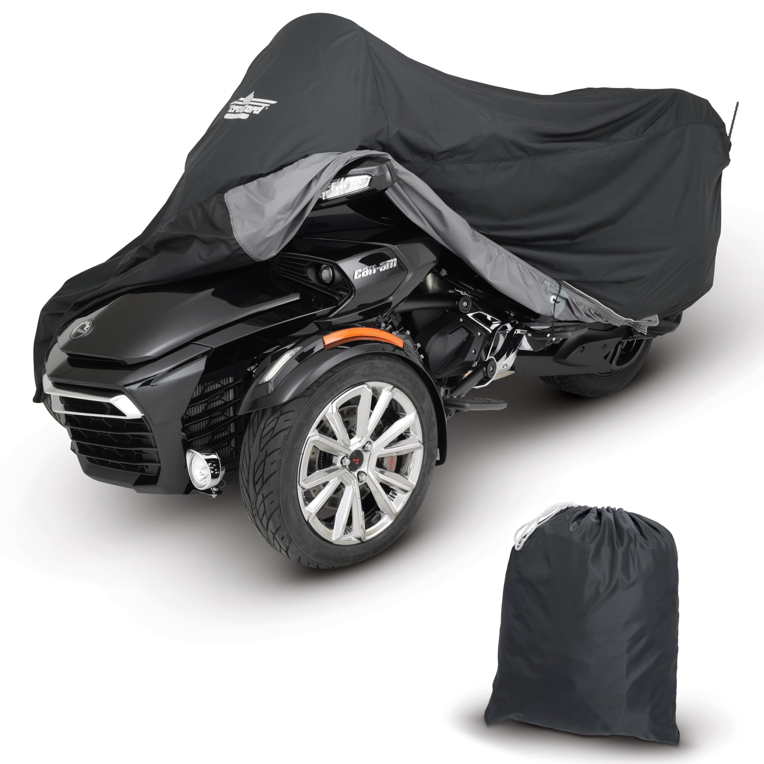 UltraGard CanAm Spyder F3-T/LTD Full Cover with Windshield Liner & Exhaust Heat Shield - Durable Polyurethane Coated, Reflective Logo, Antenna Access, Bungee Hem, Storage Pouch