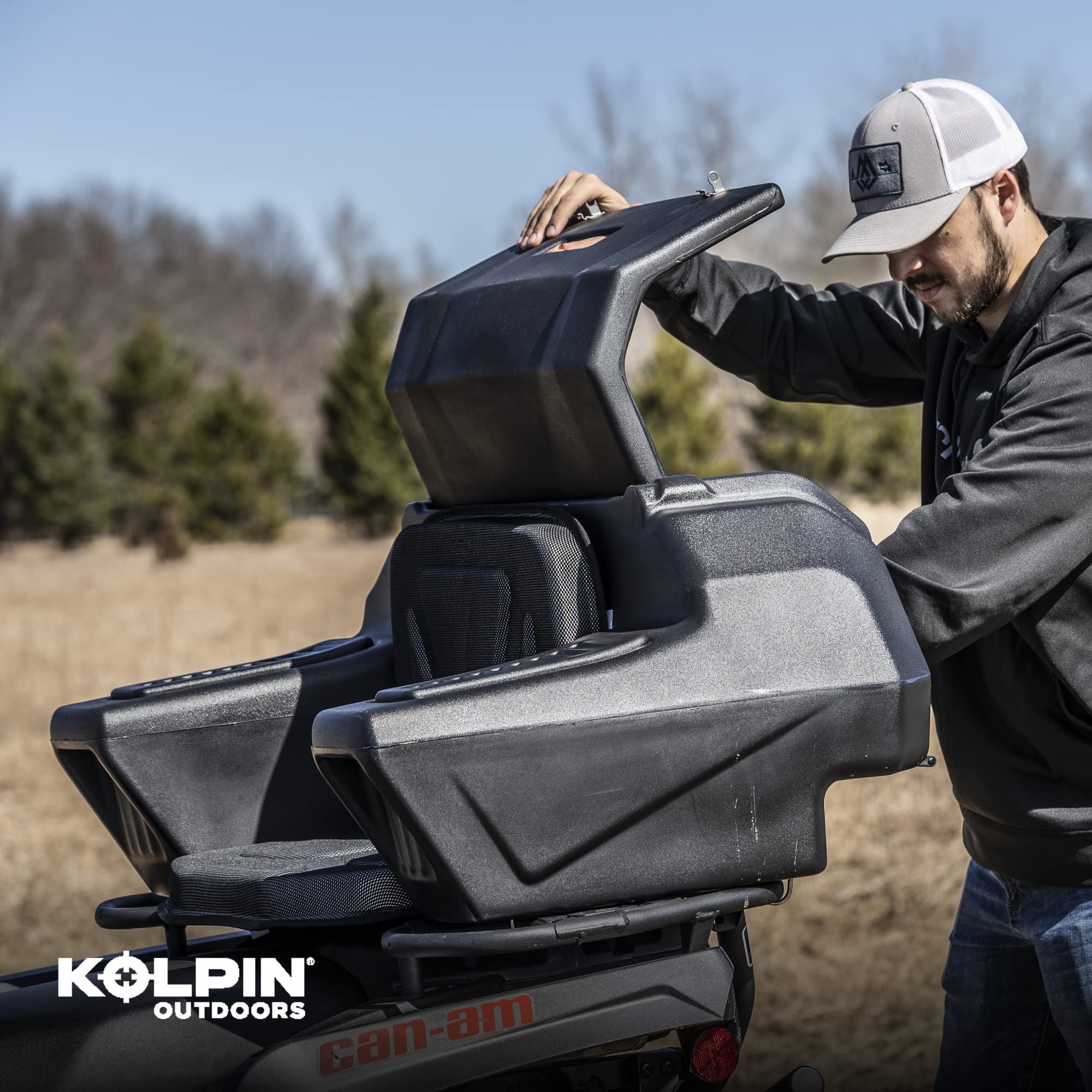 Kolpin Atv Rear Helmet Box - 4438 Black Small
