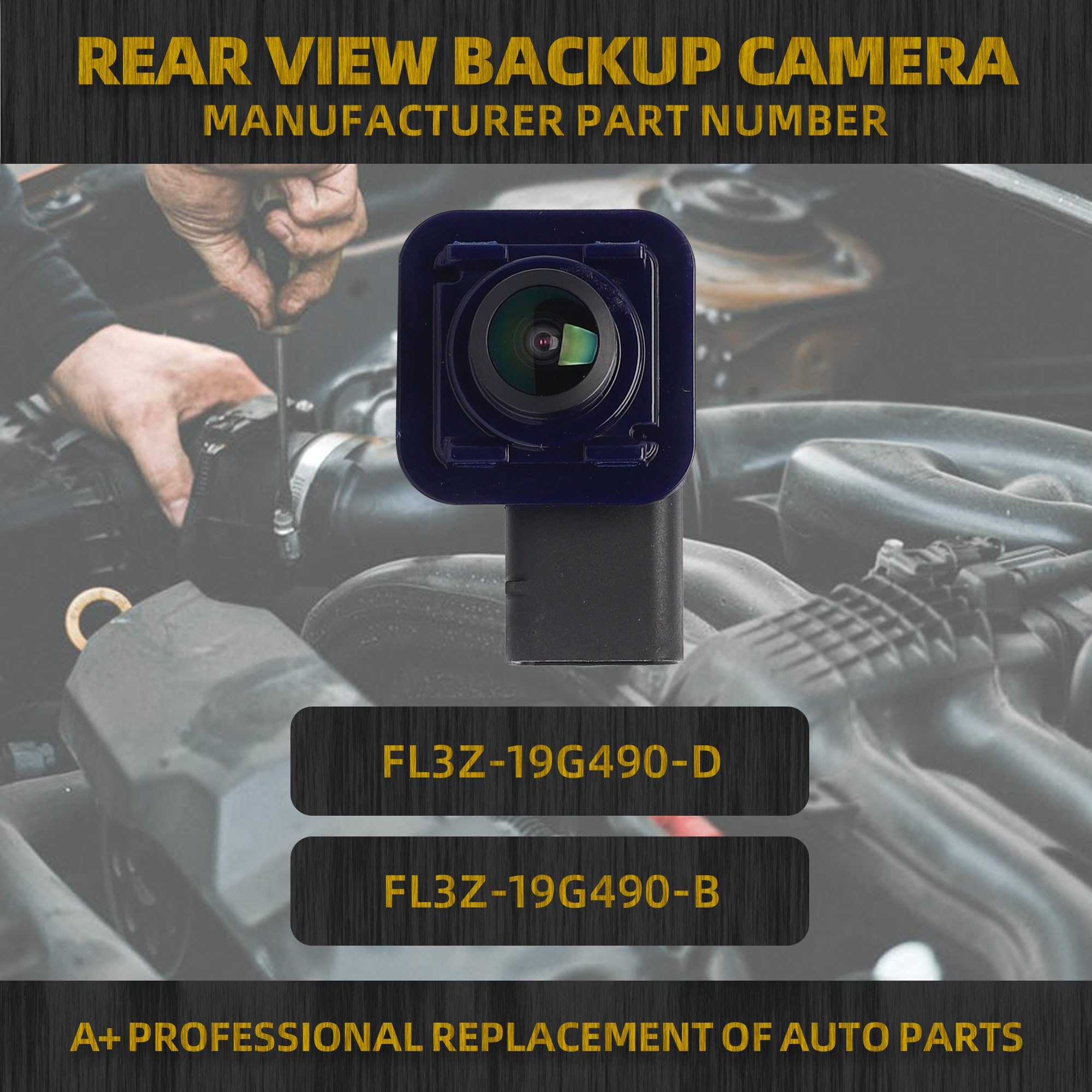 Dasbecan Rear View Backup Camera Compatible With Ford F150 2015 2016 2017 Replaces Fl3Z-19G490-D Fl3Z-19G490-B Parking Assist Ca