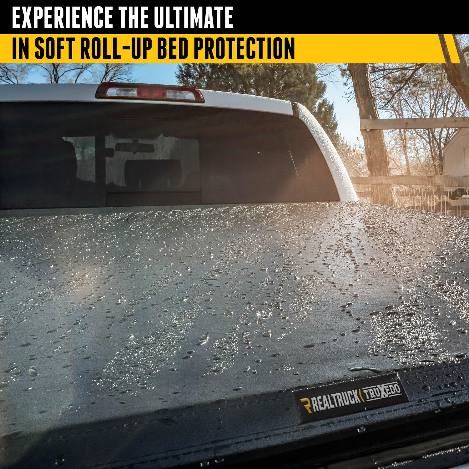 Realtruck Truxedo Truxport Soft Roll Up Truck Bed Tonneau Cover | 298701 | Fits 2015 - 2025 Ford F-150 8' 2'' Bed (97.6'')