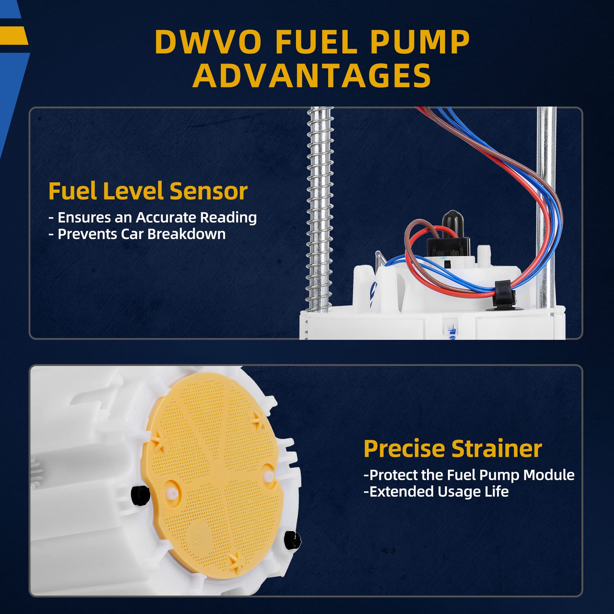 Dwvo Fuel Pump Compatible With 2005-2010 Chrysler 300 Dodge Challenger Charger Magnum With 18 Gal. Fuel Tank