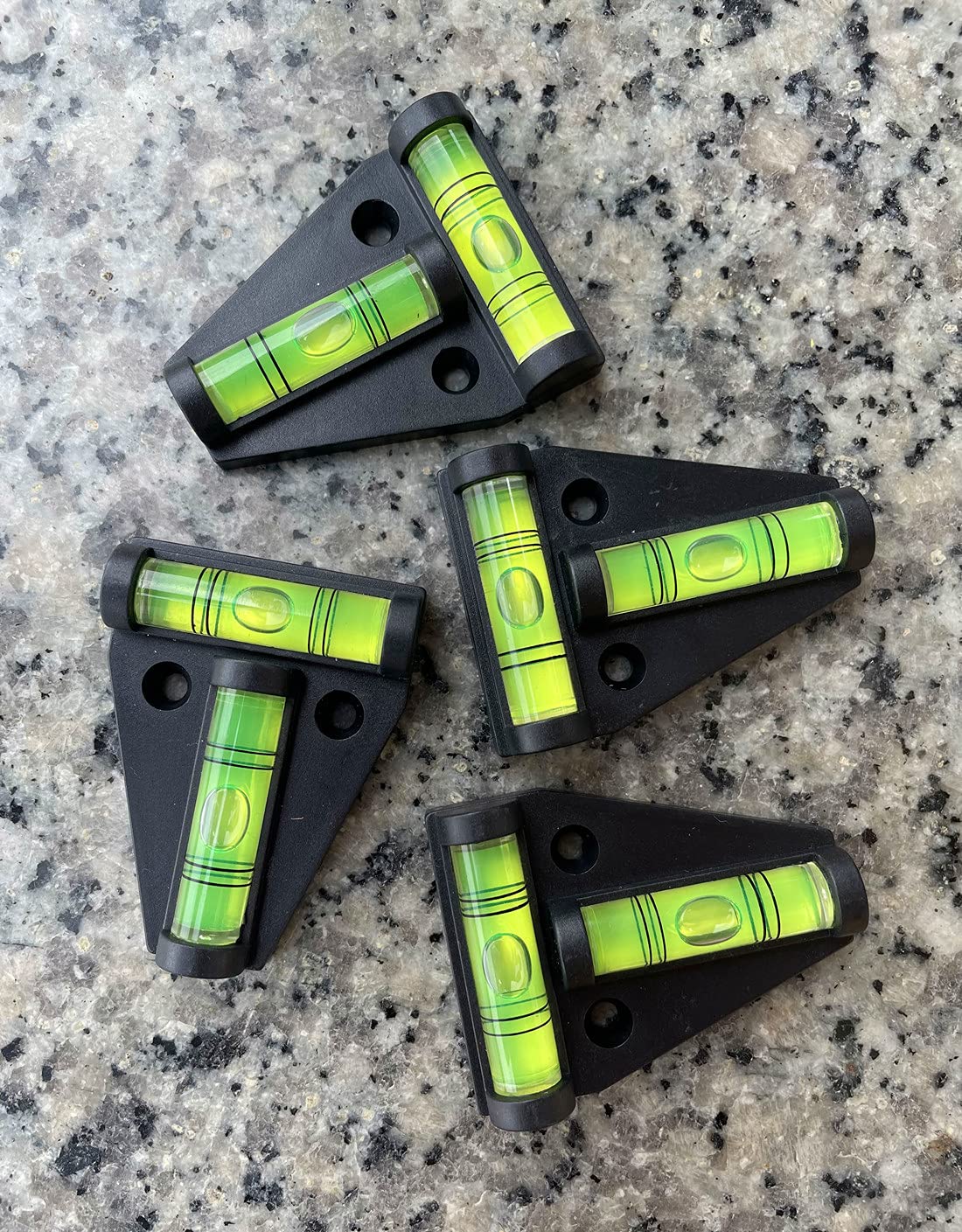 Laiesya 4Pcs Rv T Level Cross Check Levelers Bubble Levels Use For Rvs, Camper, Travel Trailer, Tripods, Camera, Telescope, Phot