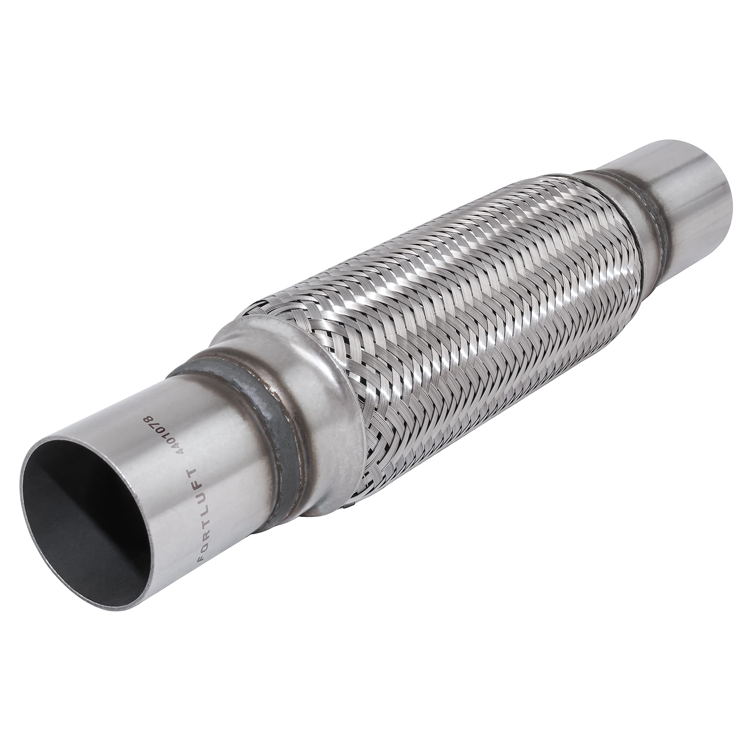 Fortluft Exhaust Flex Pipe (Exhaust Flex Connector With Extension Pipes, 1.75''X8.00''X12.00''/45X203X305Mm)