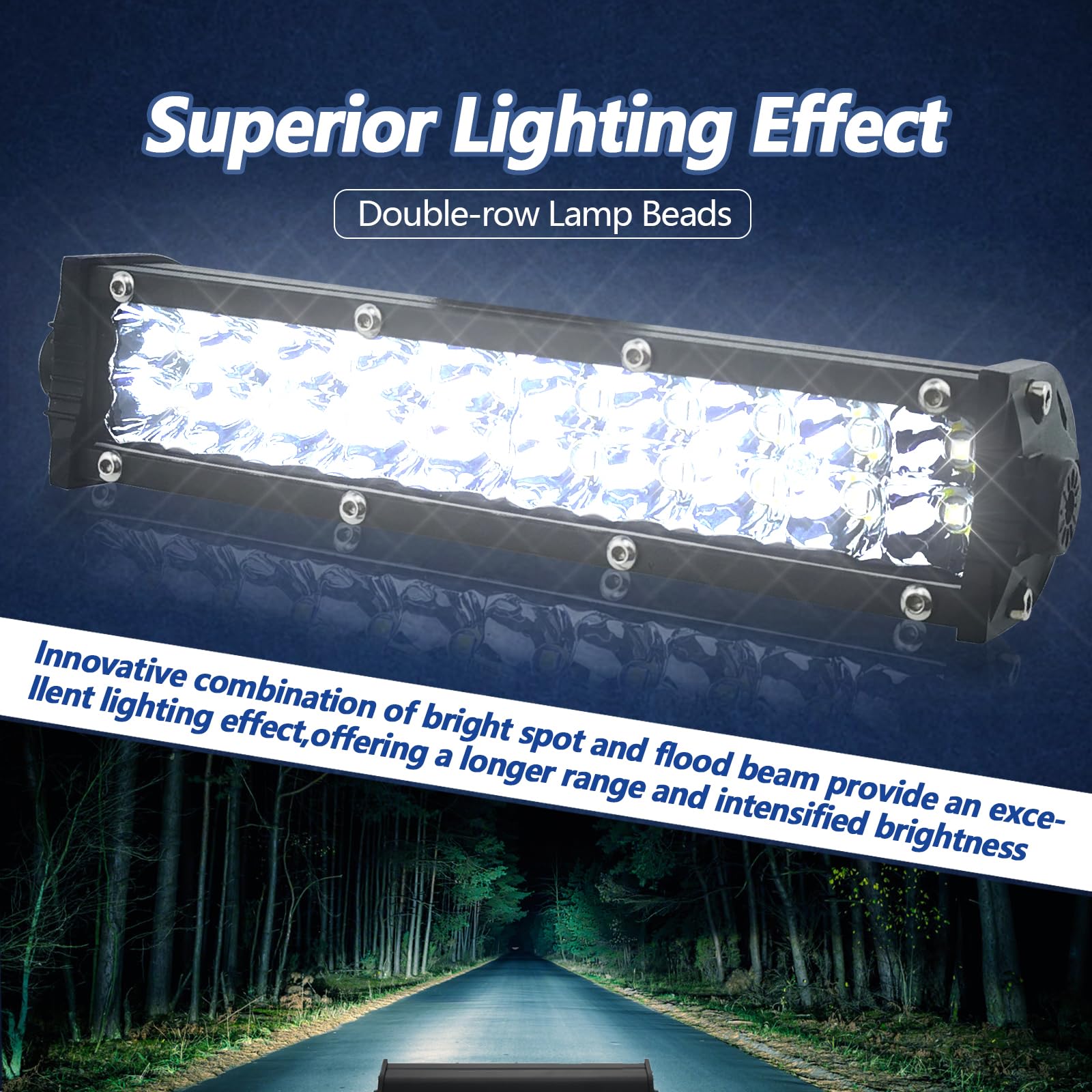 Mlwrid Dirt Bike Light Bar Kit With Usb Socket Compatible For Honda Crf110 Crf250R Crf450R,For Kawasaki Klx110 Kx250F Kx450F,For Yamaha Ttr110 Yz125,For Suzuki Rm85 & Universal Fit Most 7/8”Handlebars