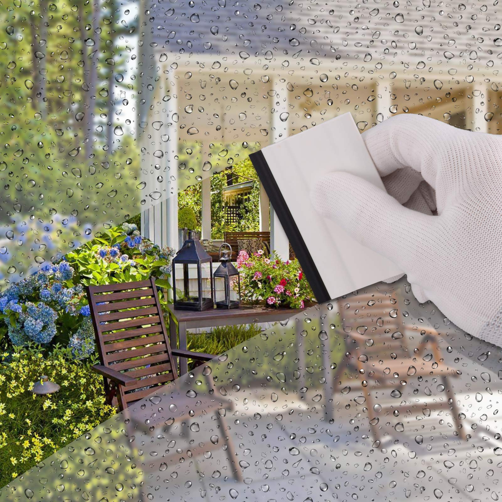 Ehdis Small Rubber Squeegee 3'' Block Squeegee For Car Window Windshield,Film,Stickers,Decals And Vinyl Applicator,Kitchens, Gla