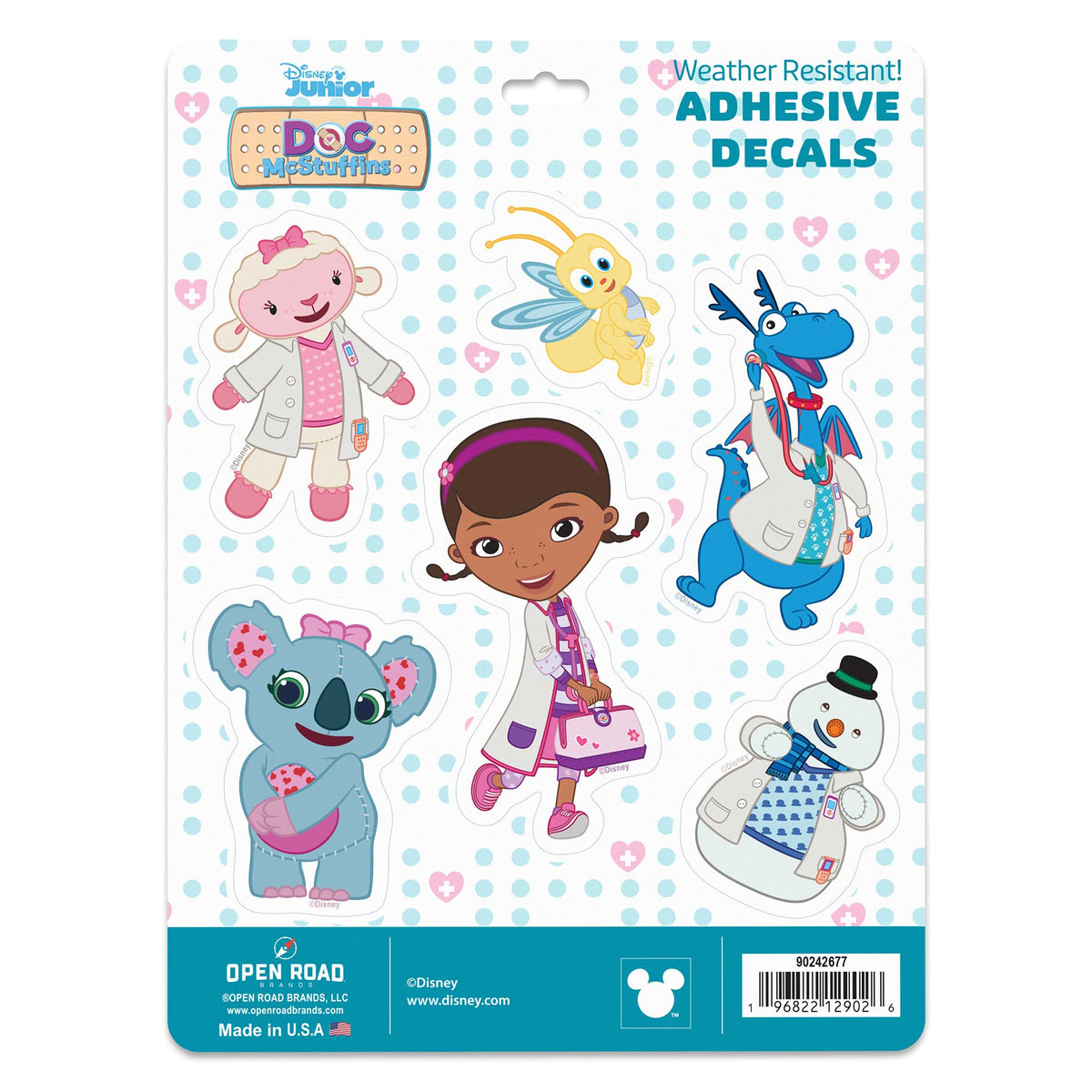 Disney Doc Mcstuffins Characters Adhesive Vinyl Decals - Fun Doc Mcstu ...