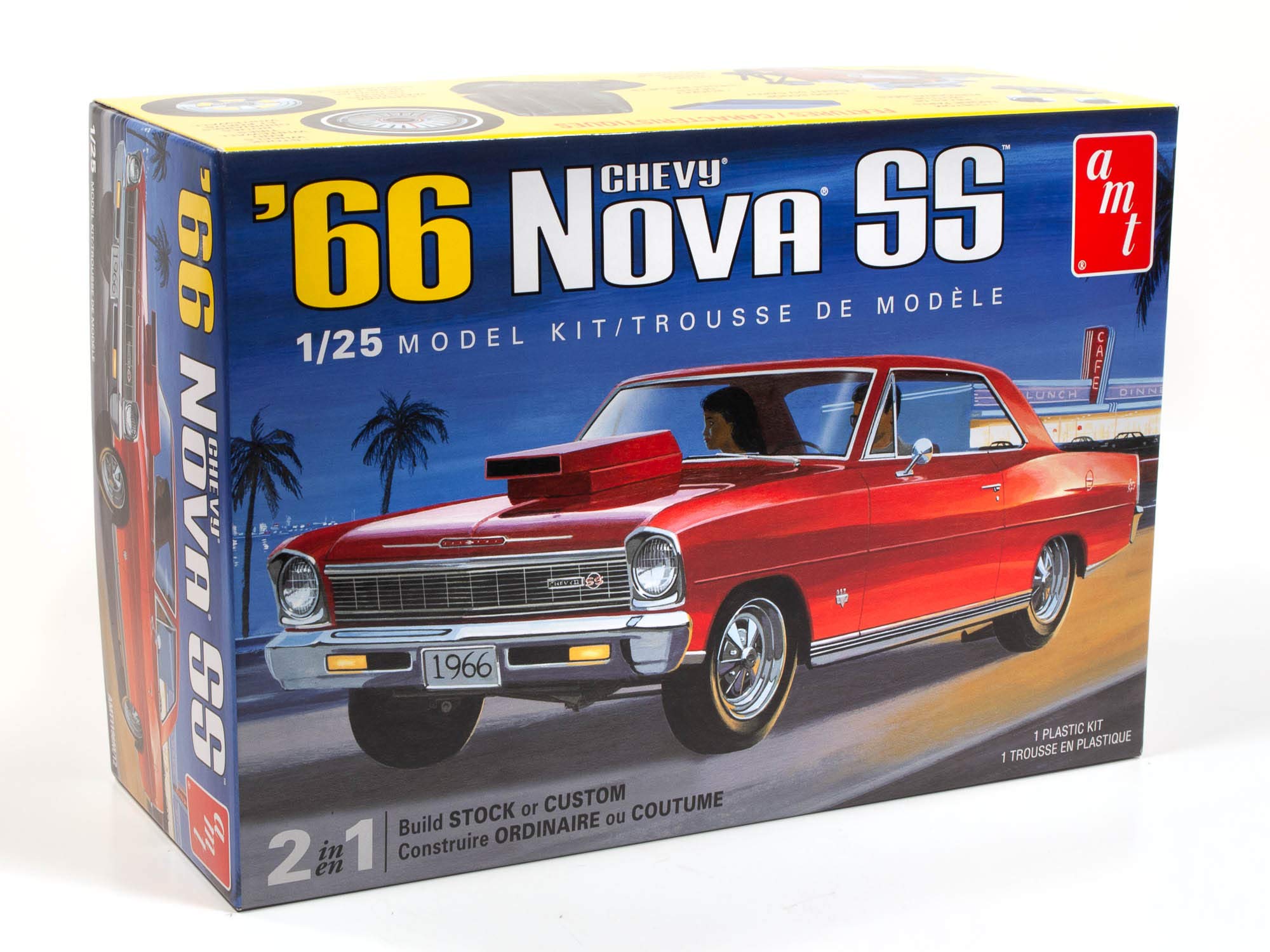 Amt 1966 Chevy Nova Ss 2T 1:25 Scale Model Kit