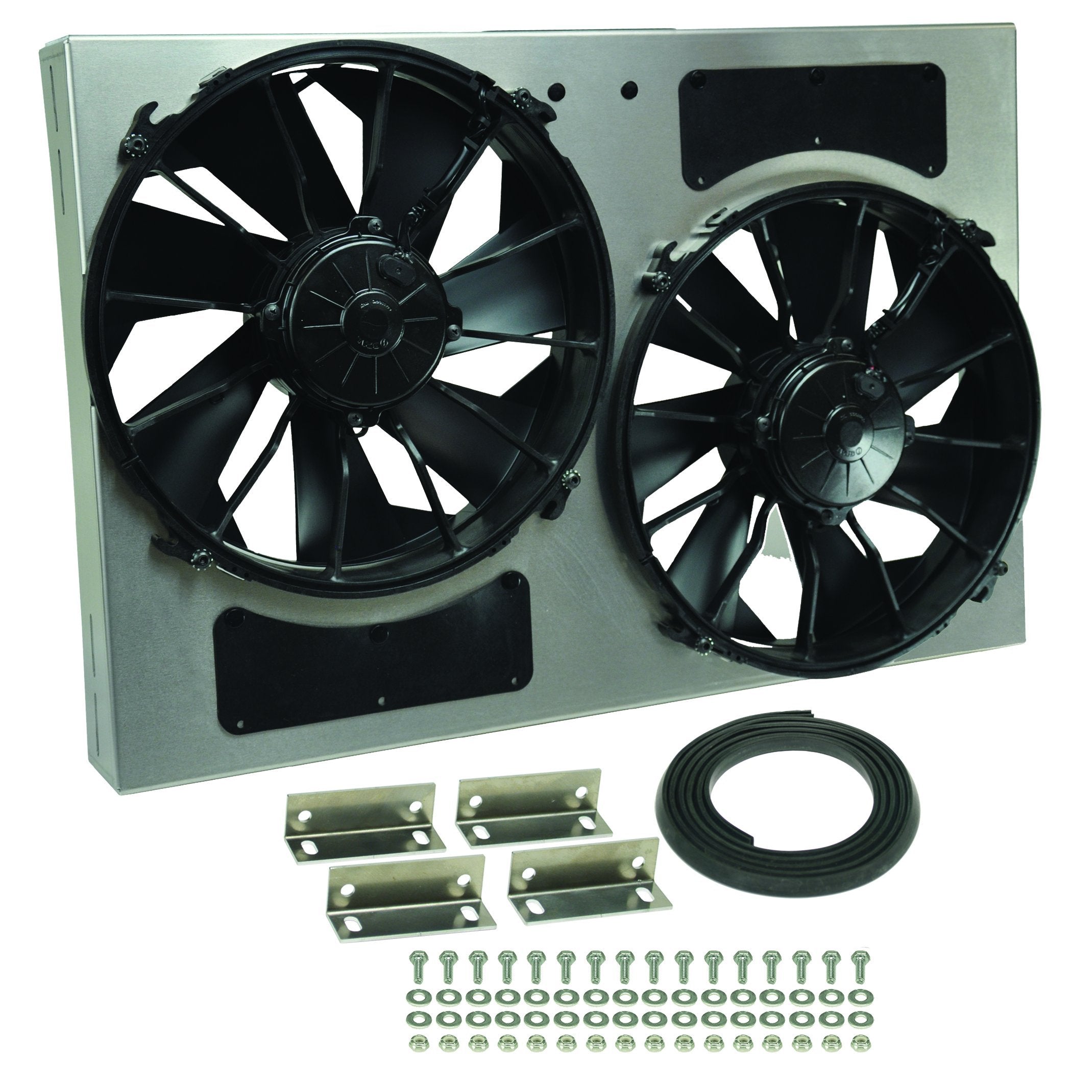 Derale Performance 16826 Gray/Black High Output Dual Radiator Fan