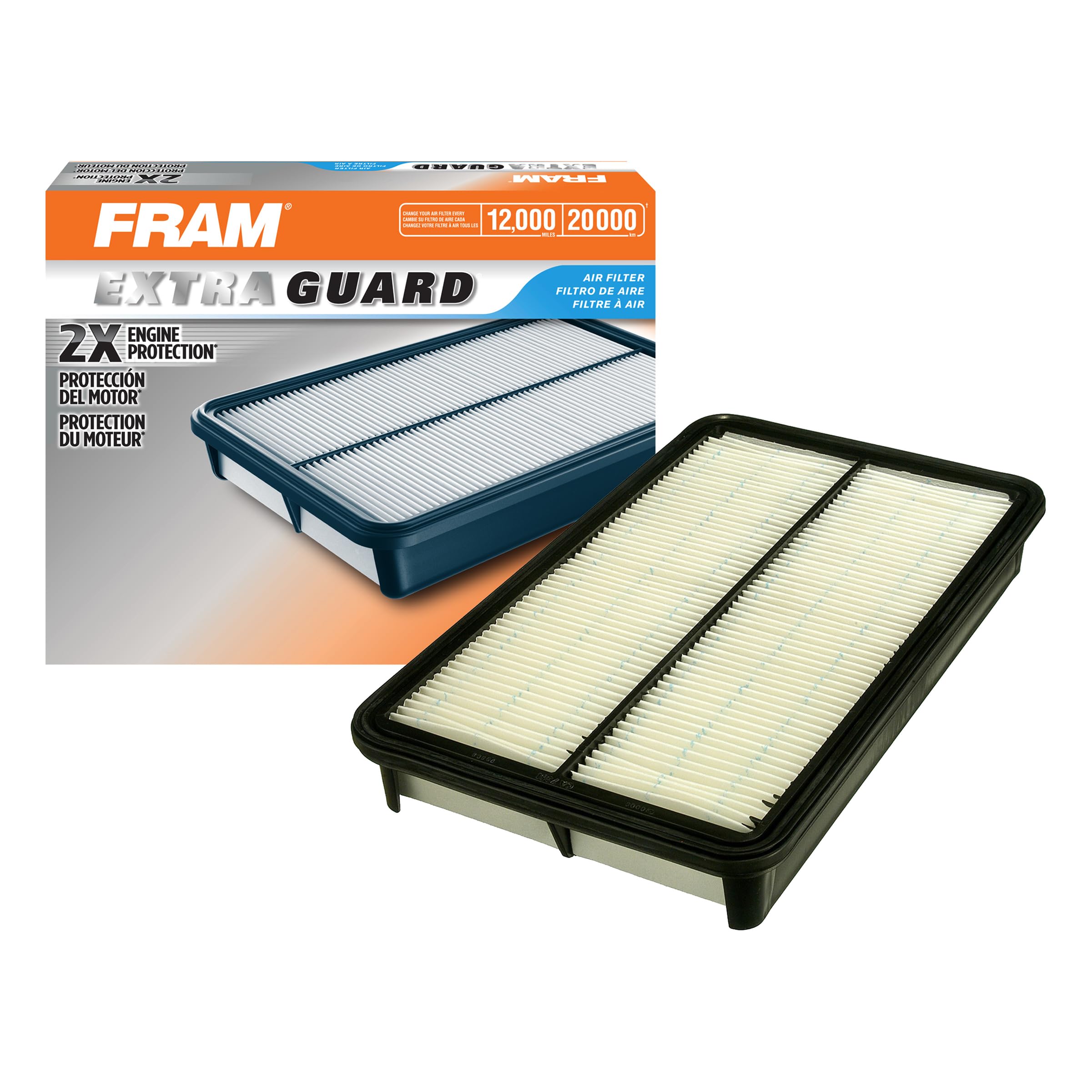 Fram Extra Guard Ca7351 Replacement Engine Air Filter For Select Toyota And Lexus Models, Provides Up To 12 Months Or 12,000 Miles Filter Protection