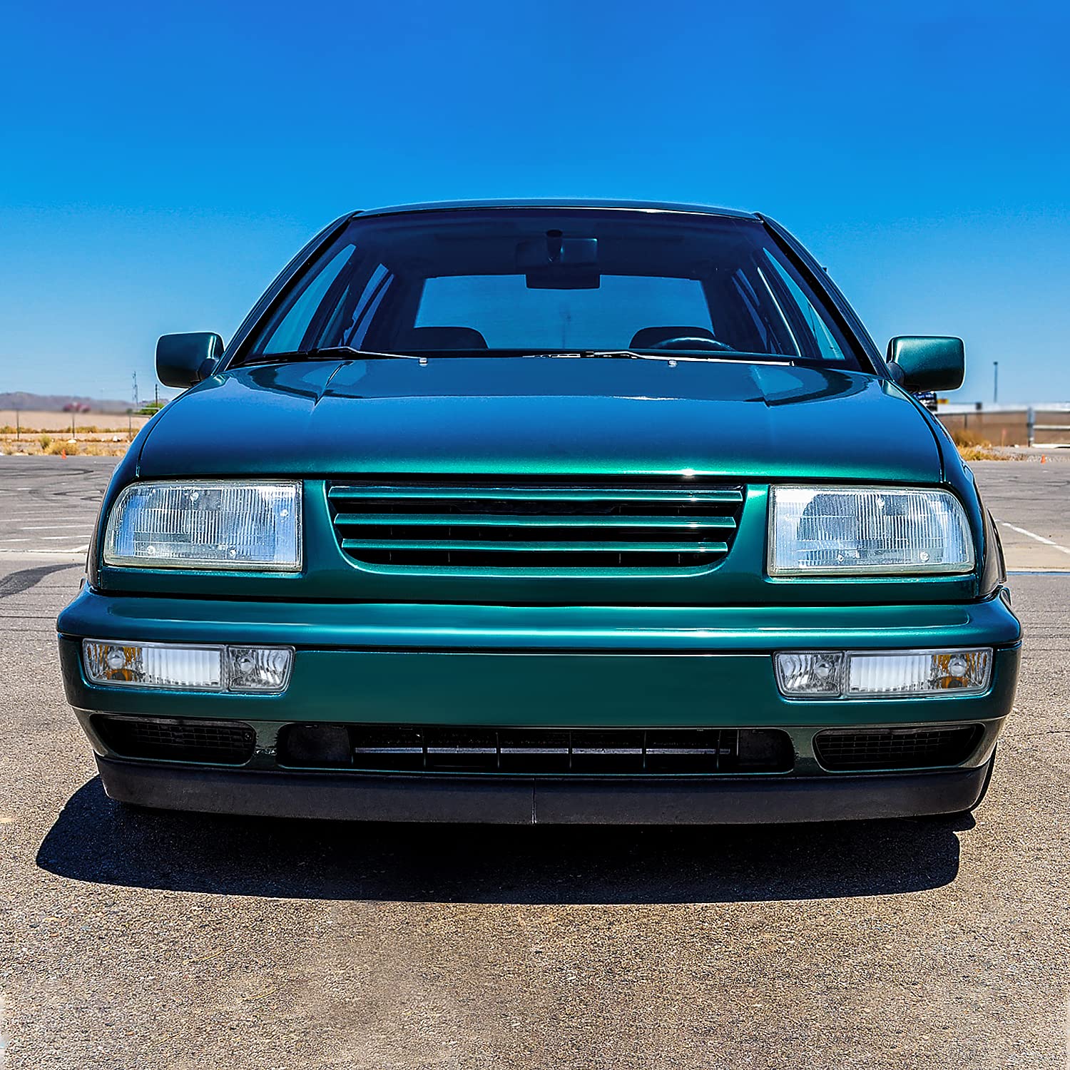 Spec-D Tuning Clear Lens Fog Lights + H3 Bulbs Included Compatible With 1993-1998 Volkswagen Golf Jetta L+R Pair Assembly