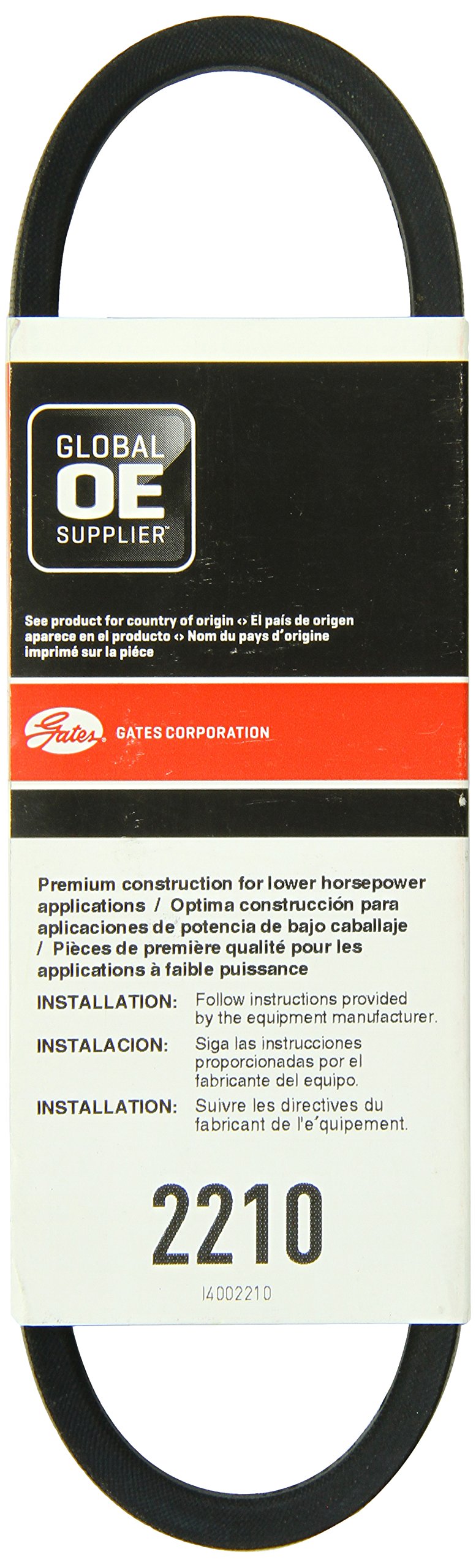 Gates 2210 Truflex Fhp Low Horse-Power V-Belt