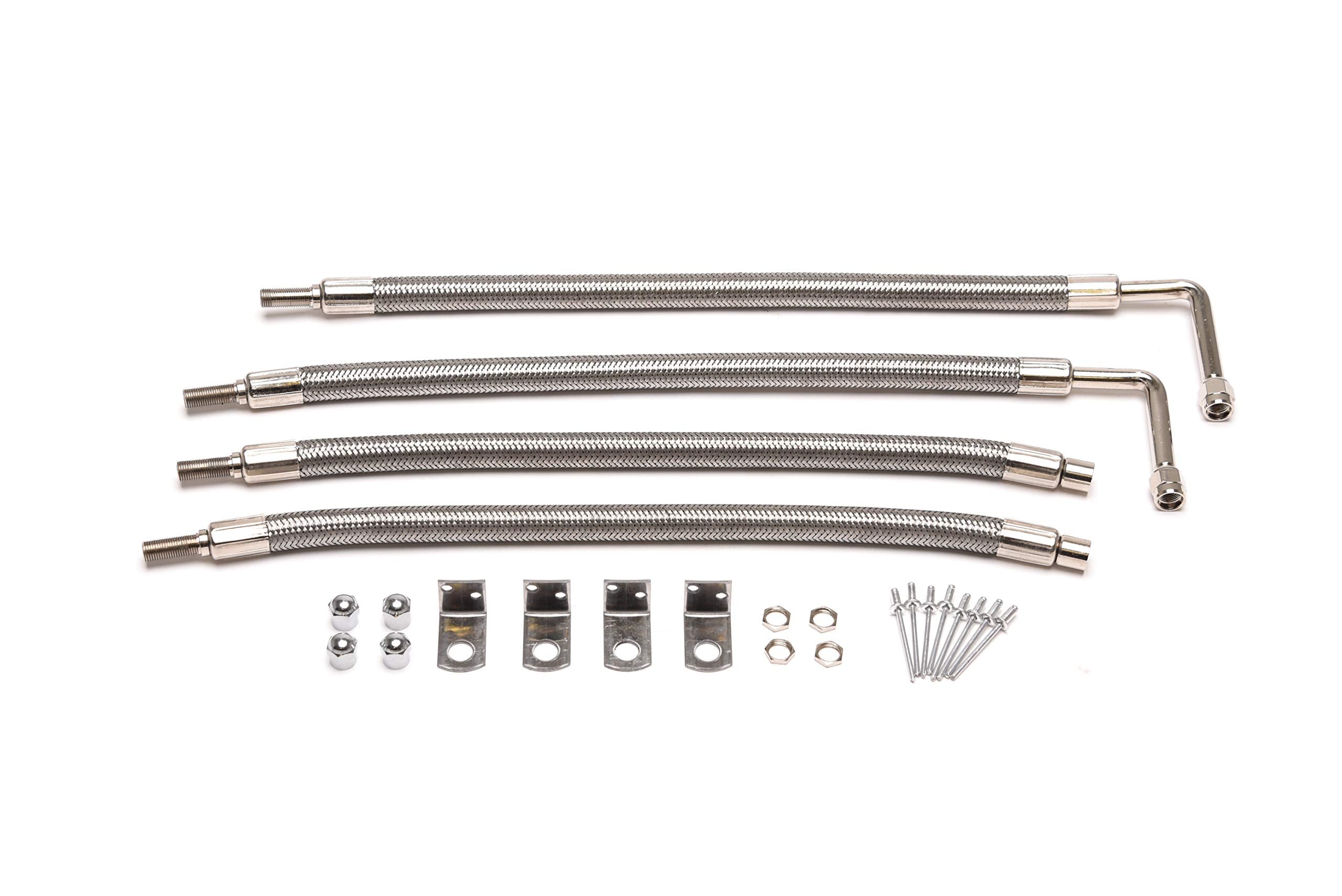 Wheelmaster Wheel Masters 8110A Stainless Steel Hub Mount - 4 Hose Kit For 22 Aluminum Wheels