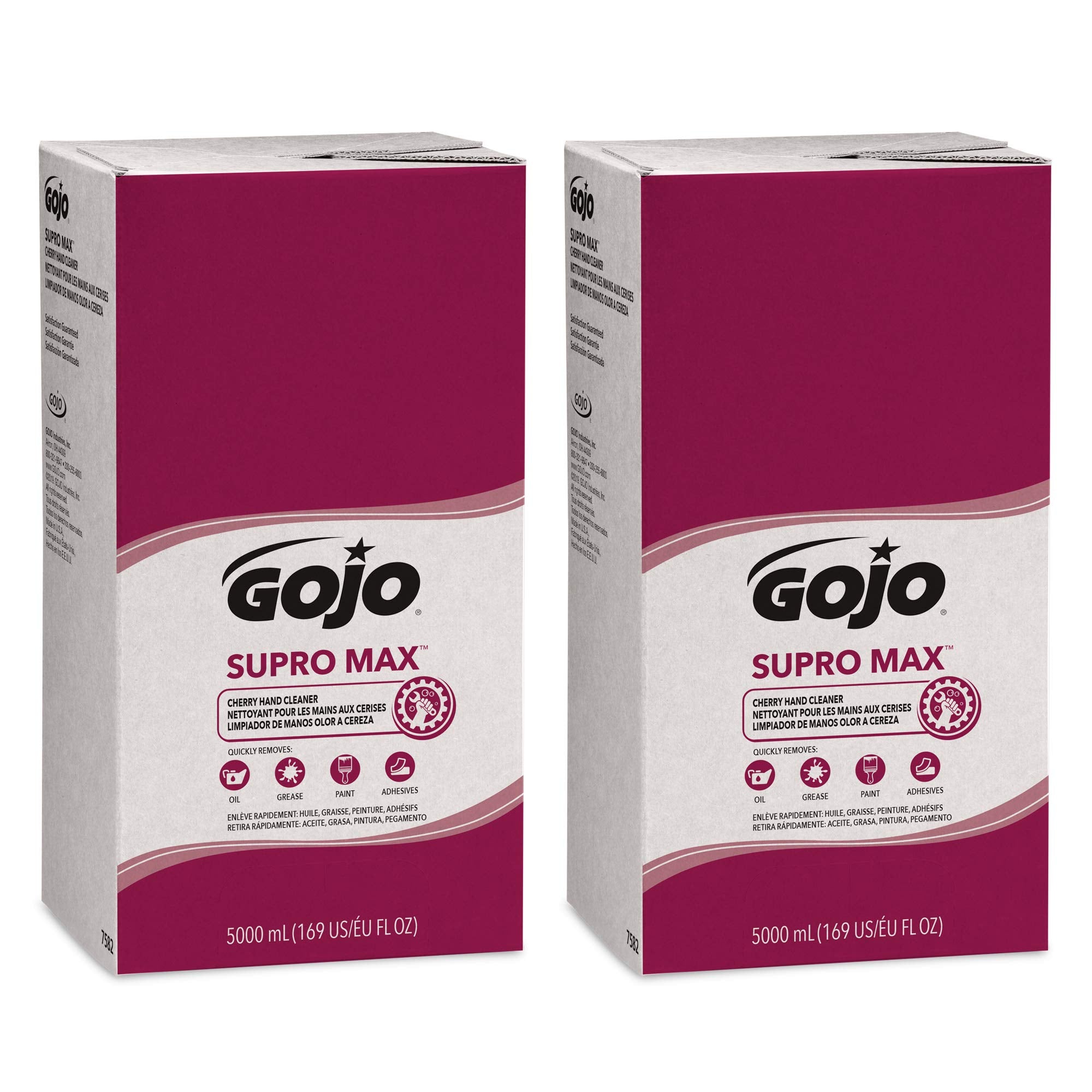 Gojo Supro Max Cherry Hand Cleaner, Cherry Fragrance, 5000 Ml Heavy Duty Hand Cleaner Refill Pro Tdx Touch-Free Dispenser (Pack