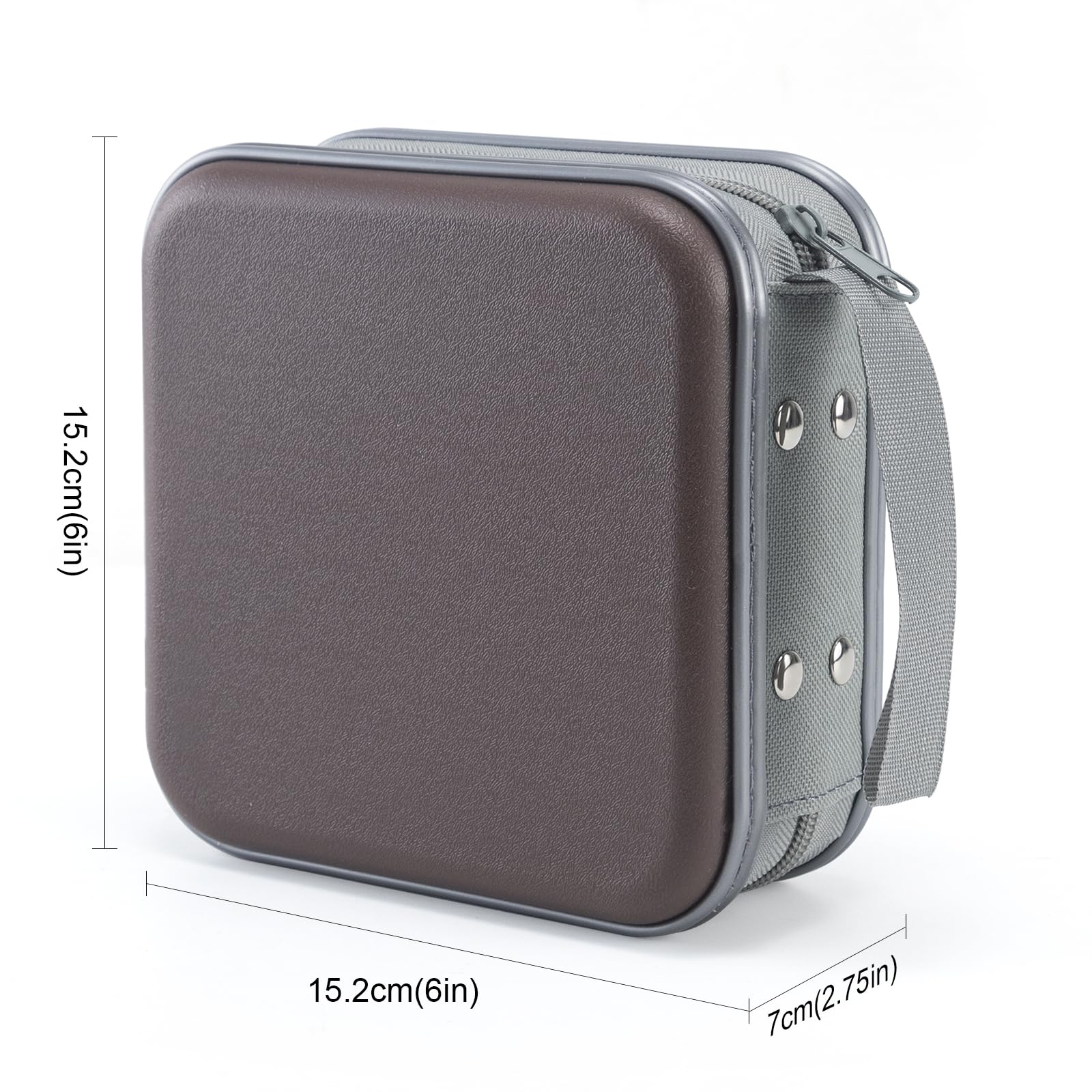 Uentip Cd Case For Car,48 Capacity Dvd Case Portable Zipper Cd Case Holder Large Storage Cd Wallet Cd Organizer Home Travel (Cof