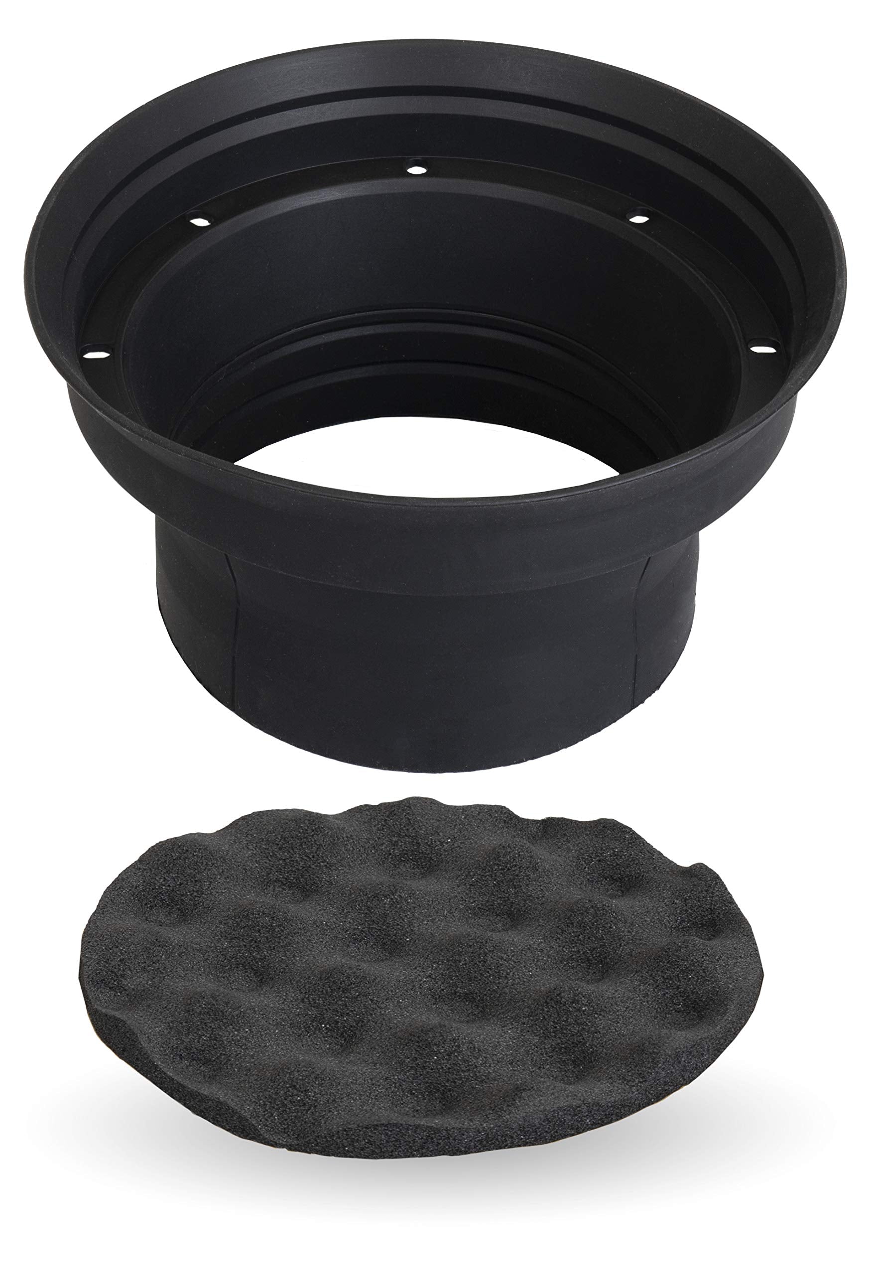Nvx Xbaf8 2 Piece Universal 8    Silicone Rubber Speaker Baffles With Self Adhesive Foam Base Pad