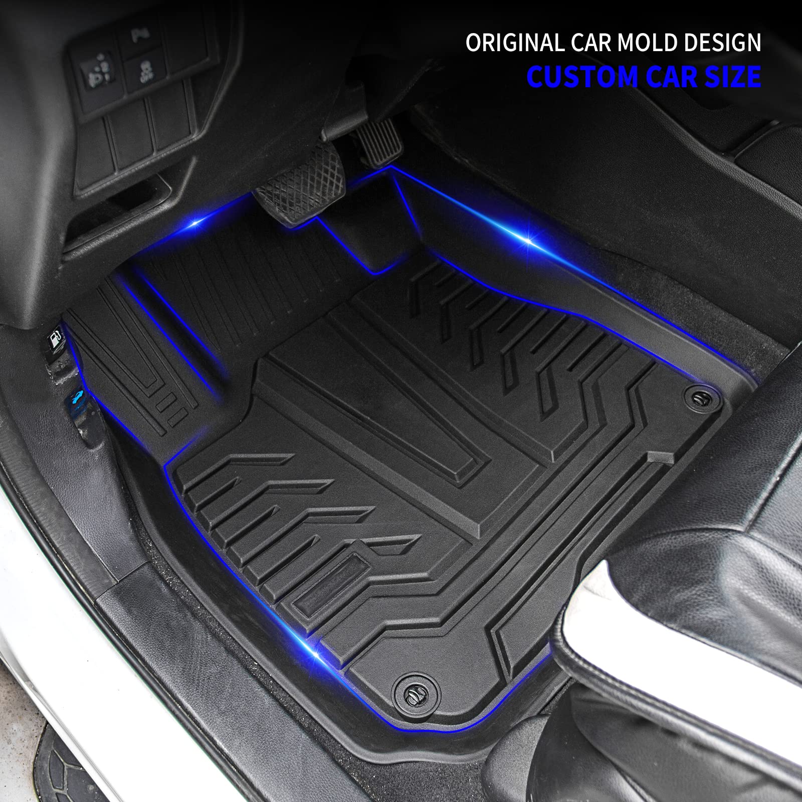 Rongtaod Floor Mats Compatible With 2017-2022 Honda Crv Cargo Liner Trunk Mat Tpe All Weather Trunk Liner 2021 Cr-V Accessories