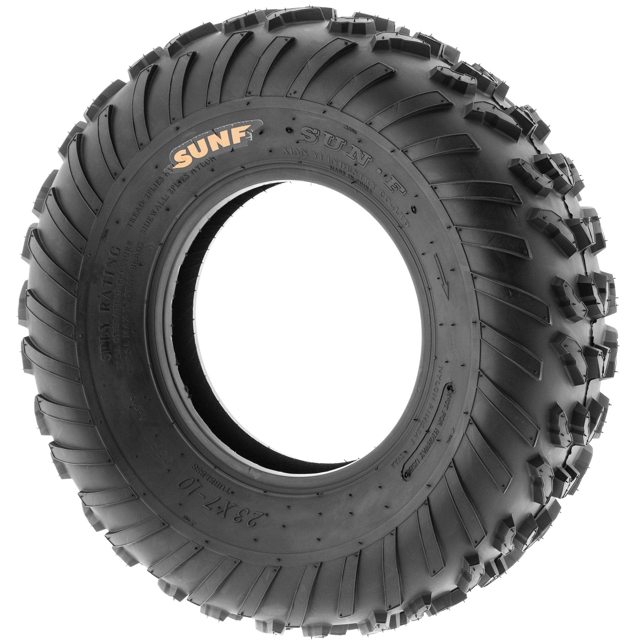 SunF 23x7-10 ATV UTV Tire 23x7x10 All Terrain 6 PR A007 - PAIR of 2