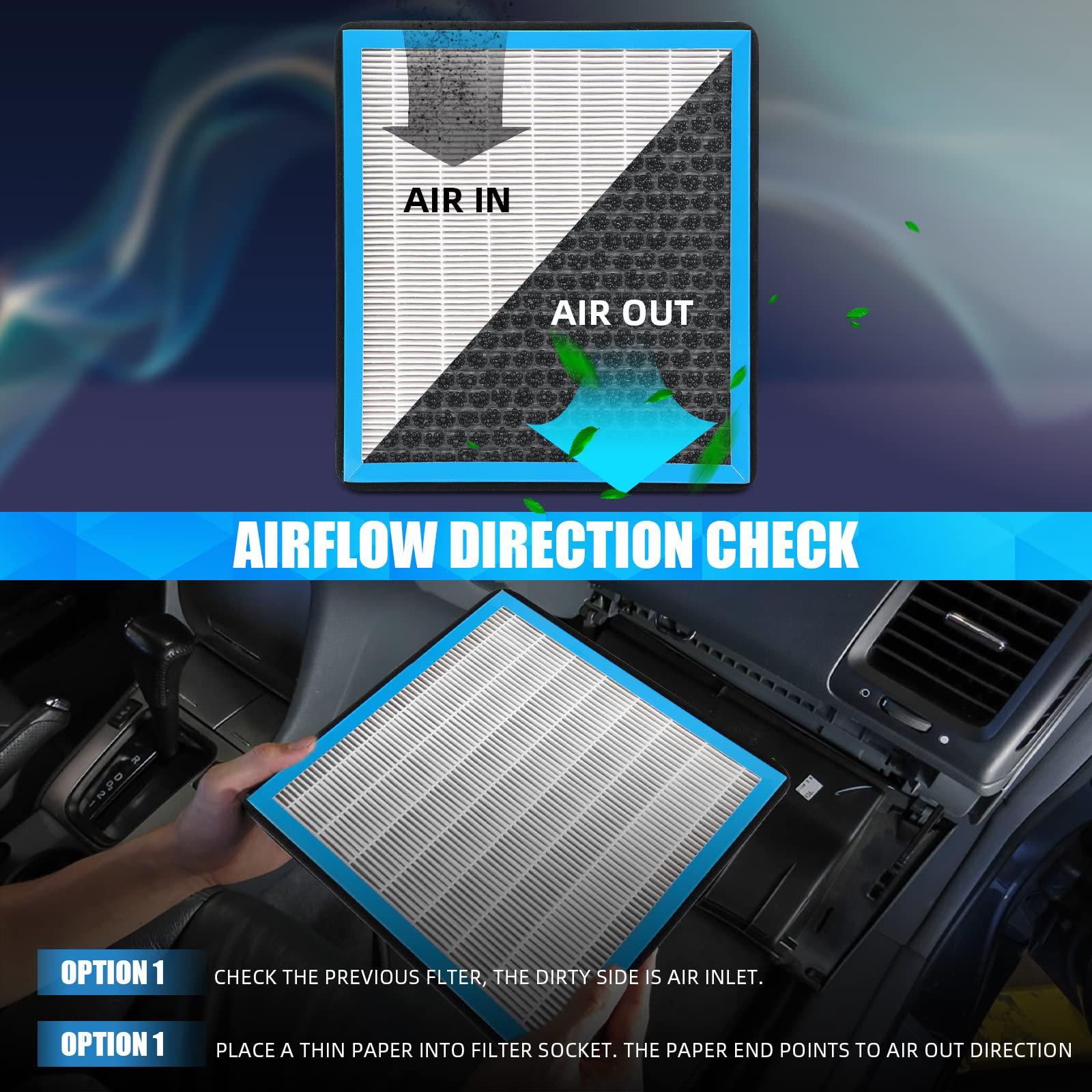 Karcoca Cf11966 Cabin Air Filter Hepa Air Conditioner With Activated Carbon Replacement Cabin Air Filter Accessories Compatible