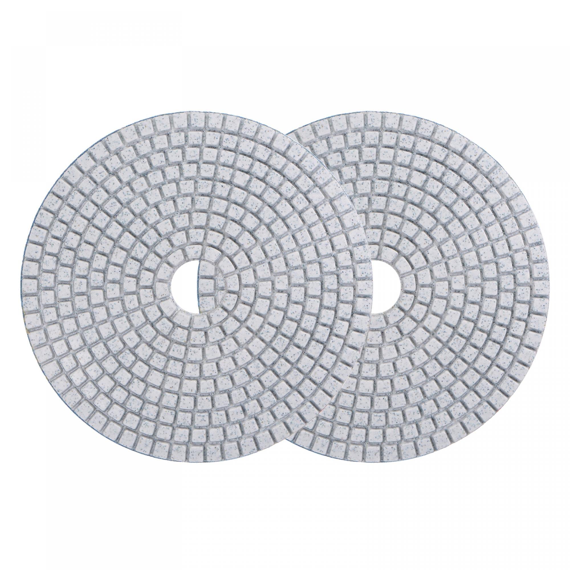 uxcell Diamond Polishing Pad 5-Inch 30 Grits Wet/Dry Grinding for Stone Concrete Marble Countertop Floor 2pcs
