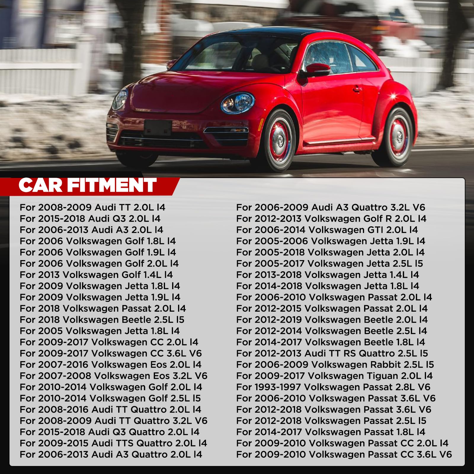 Bdfhyk Engine Coolant Expansion Reservoir Overflow Tank Compatible With Audi A3 Q3 Tt Rs Tts Quattro Volkswagen Vw Beetle Eos Go