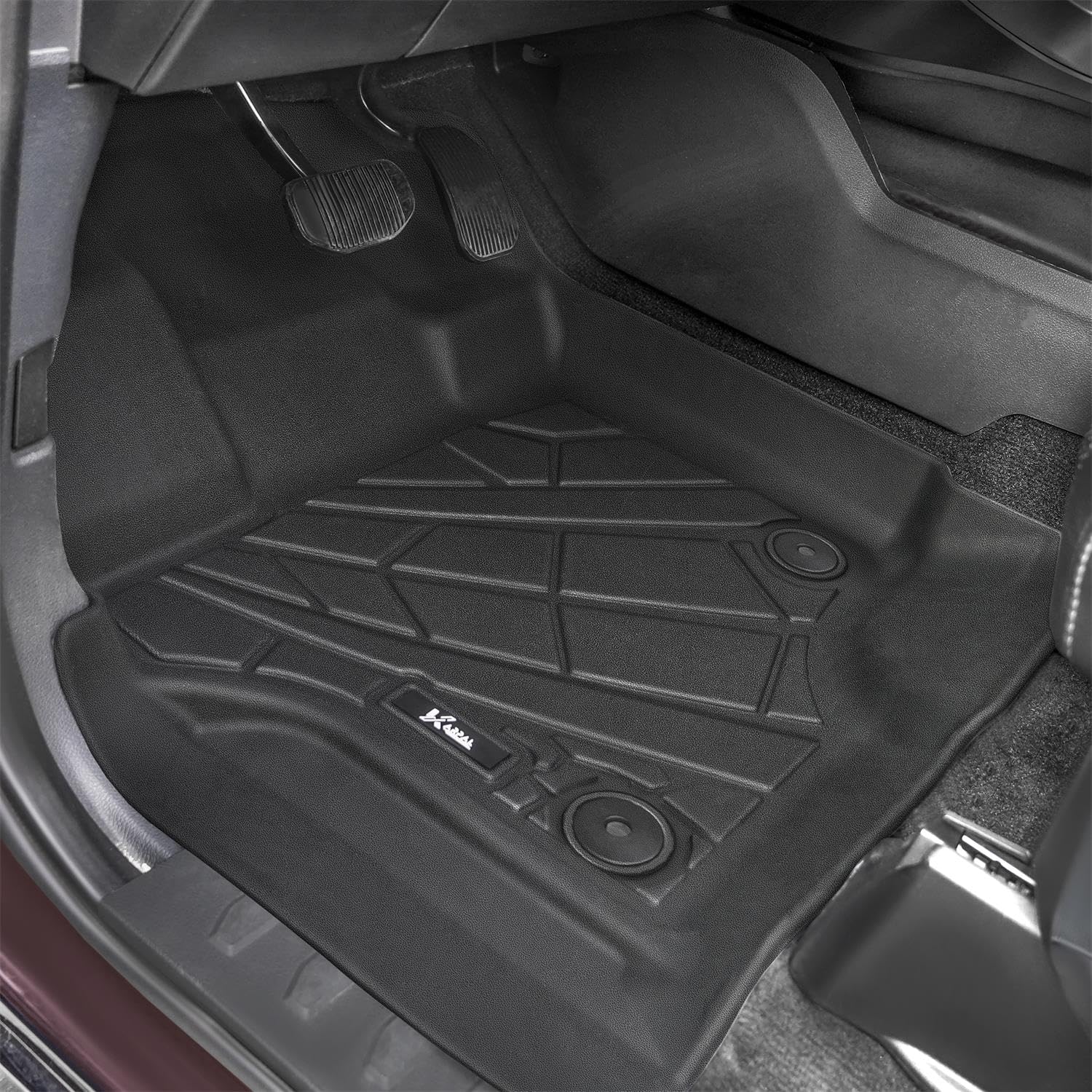 Karpal Floor Mats Fit For 2017-2025 Ford F250/ F350 Supercrew Cab With Factory Carpet & With Fold Flat Storage, Custom Fit Tpe A