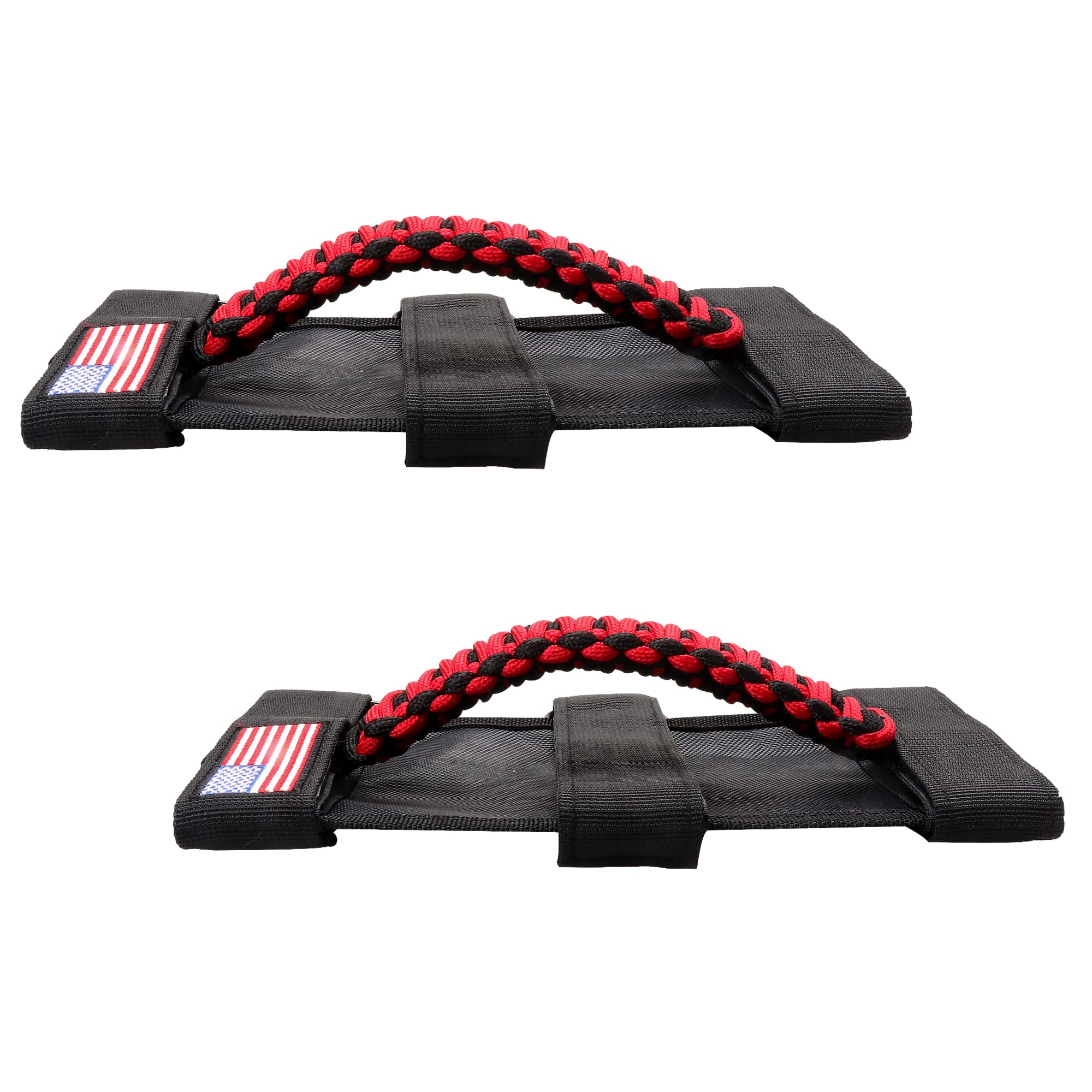 Bestaoo 4 X Roll Bar Grab Handles Grip Handle For Jeep Wrangler Cj Yj Tj Jk Jl & Gladiator Jt 1955-2022, Premium Paracord, Upgra