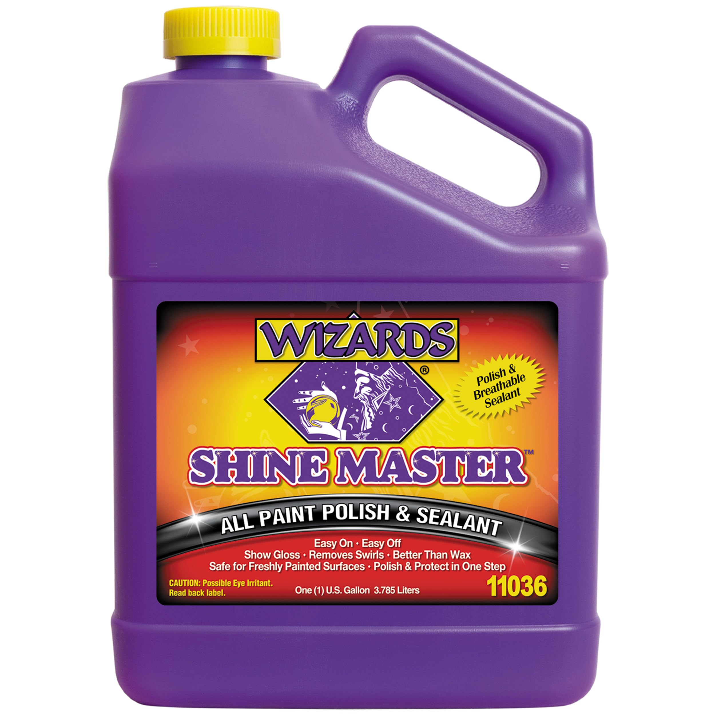 Wizards Shine Master Polish And Breathable Sealant - 1 Gallon - No Wax Or Free Silicone - Polishes And Protects With No Greasy F