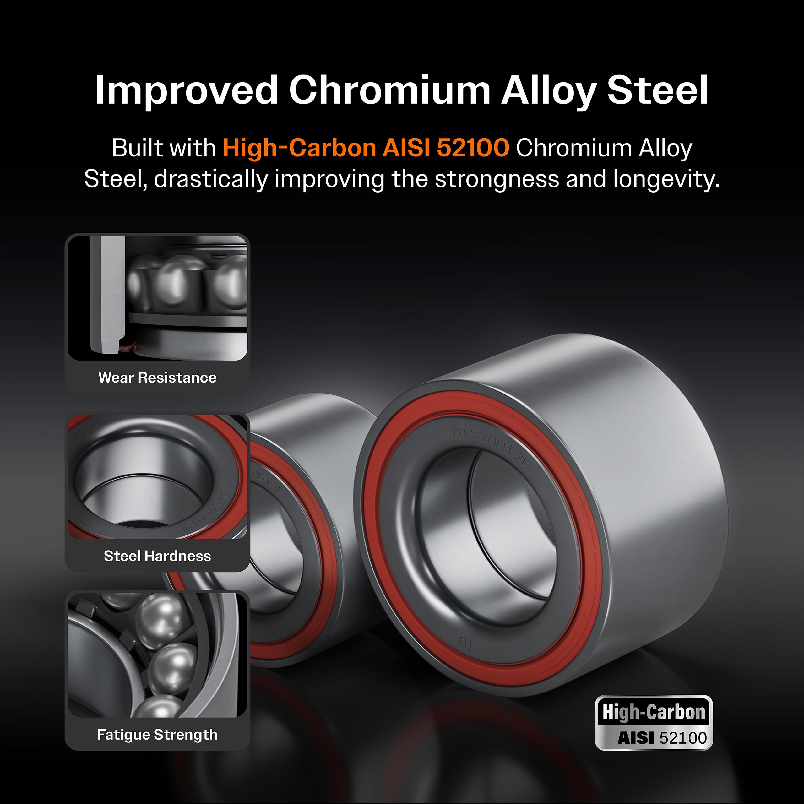 Kugel Front Wheel Bearing Hub Assembly 70-515036 Replacement For Chevrolet Gmc Silverado 1500 Sierra Avalanche Express Yukon Tah