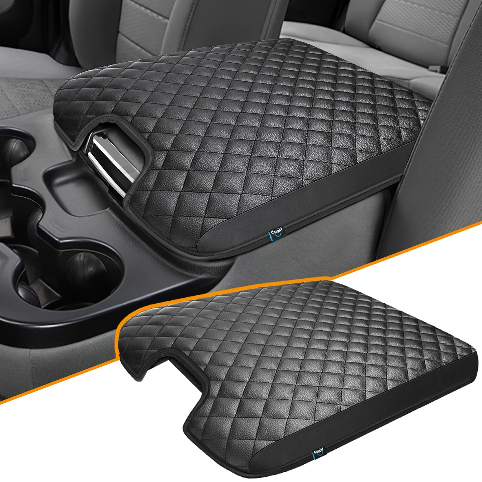 GAWAF Center Console Cover Fit for 2013-2018 Dodge Ram 1500 & 2013-2023 Ram 2500/3500/1500 Classic Model for Jump Seat Console, 