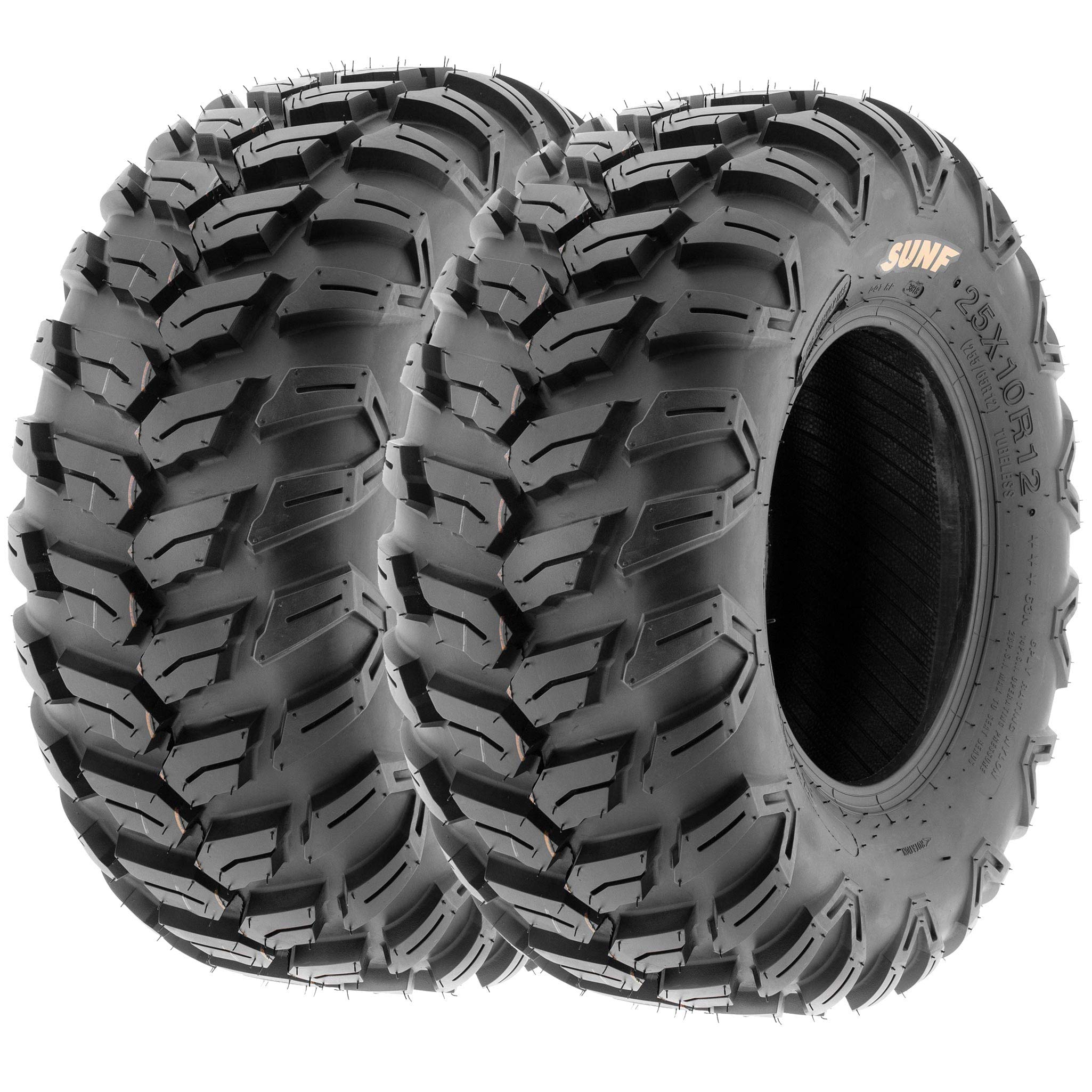 Set Of 4 Sunf A043 Xc Racing Atv Utv Radial Sport Tires 26X9R12 Front & 26X11R12 Rear, 6Pr, All-Terrain Off-Road & Track