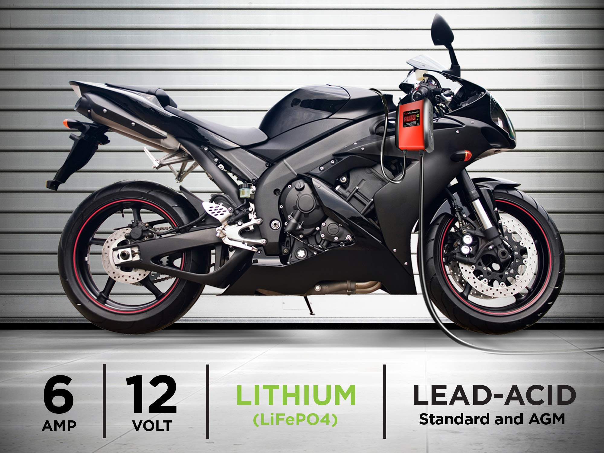 Schumacher Sp1298 Fully Automatic Battery Charger, Maintainer, And Auto Desulfator - 6 Amp, 12V - For Cars, Motorcycles, Lawn Tractors, Marine, And Lithium Batteries