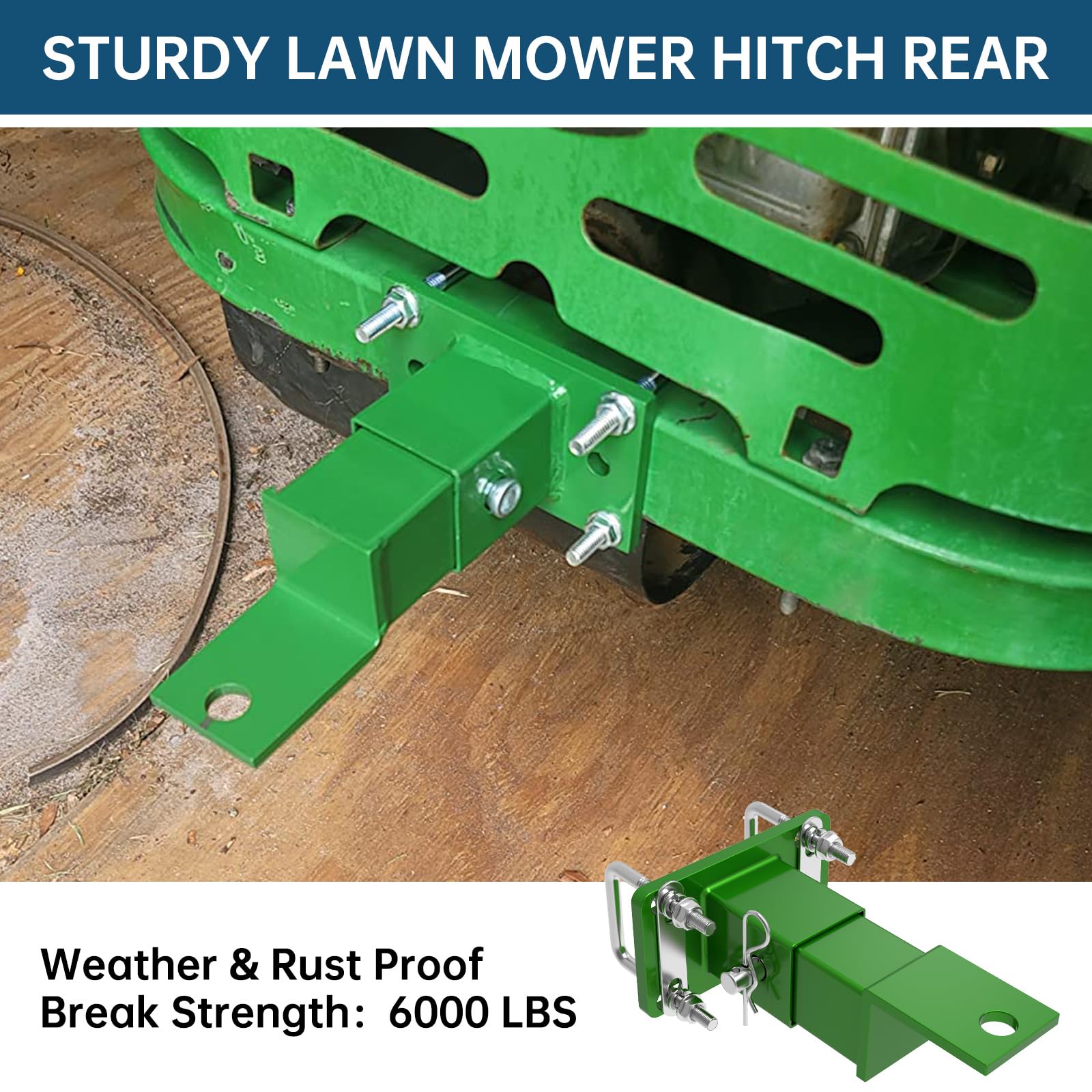 Irenporu Zero Turn Lawn Mower Hitch Rear Compatible With John Deere Rear Gas Z Trak Z224 Z225 Z245 Z425 Z445 Z465 & Z910 Z920 Z9