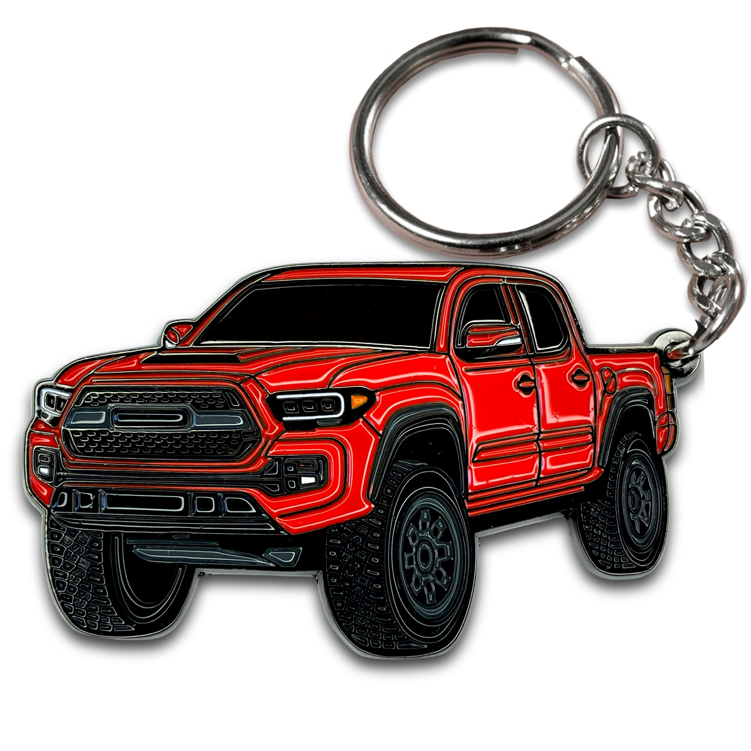 Four Wheel Beast Tacoma Keychain - Tacoma Accessories 2016-2022 Mods - Pro Sport Off Road Cool Pro Key Chain Fob Cover - 3Rd Gen