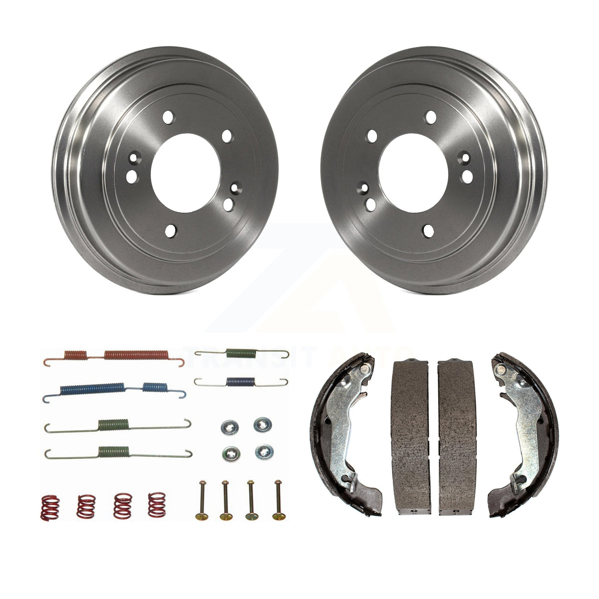 Transit Auto Rear Brake Drum Shoes And Spring Kit Replacement For 2008-2010 Hyundai Elantra K8N-100385