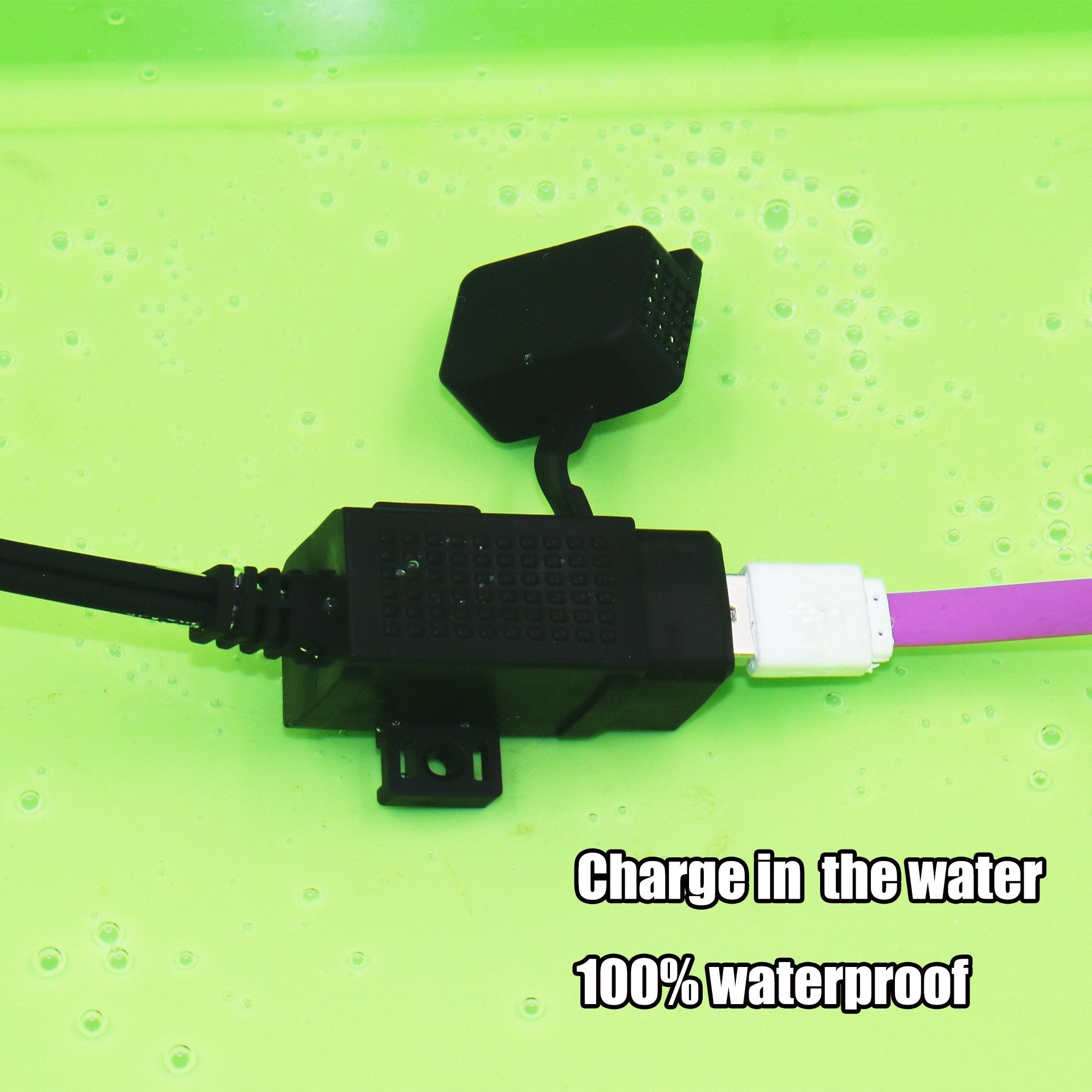 Motopower Mp0609C 3.1Amp Waterproof Motorcycle Dual Usb Charger Kit Sae To Usb Adapter Cable Phone Tablet Gps Charger (Sae To Dual Usb Adapter)