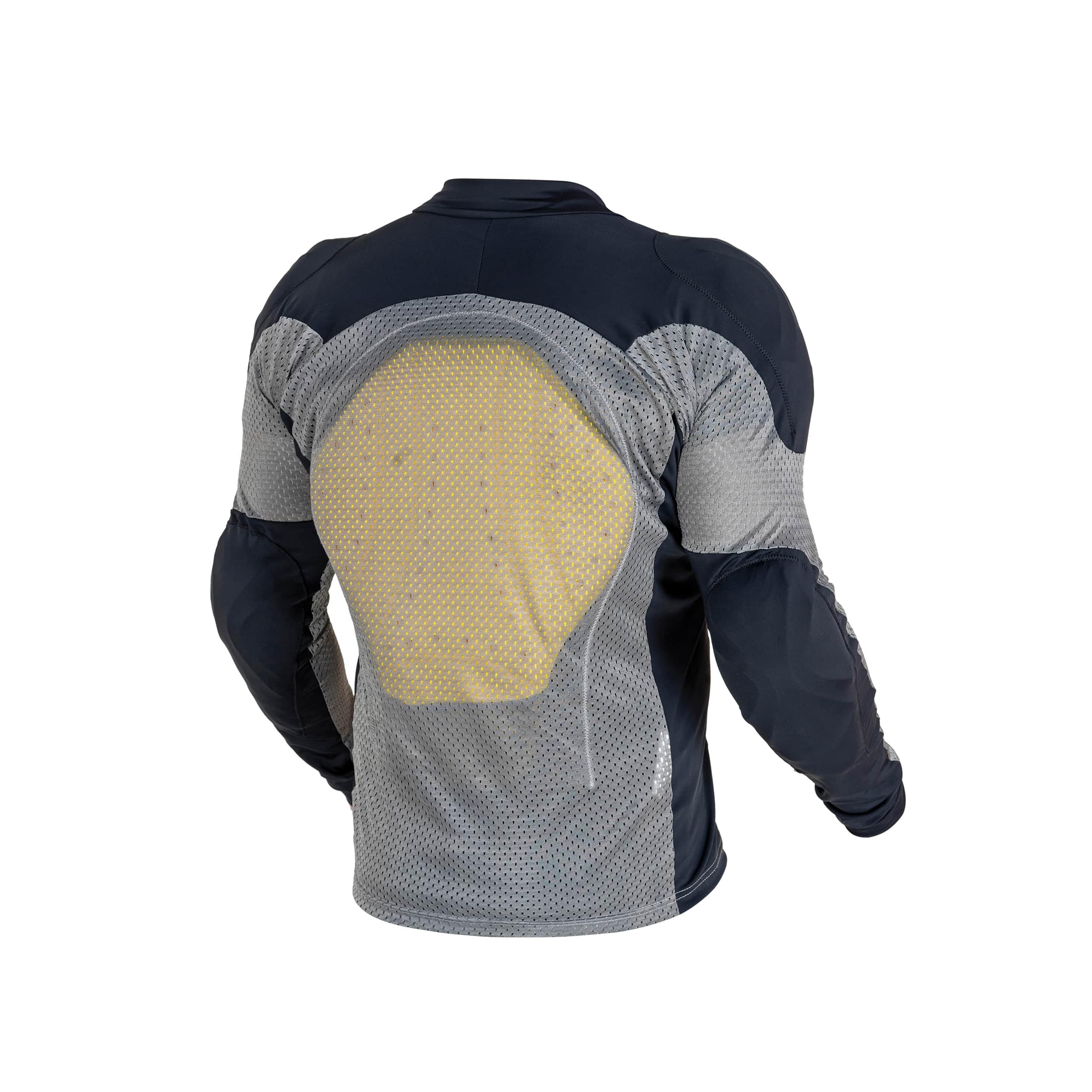 Wicked Stock Men'S Gray Xx-Large Motorcycle Protective Mesh Shirt With Ce Level2 Protection And Removable Armor