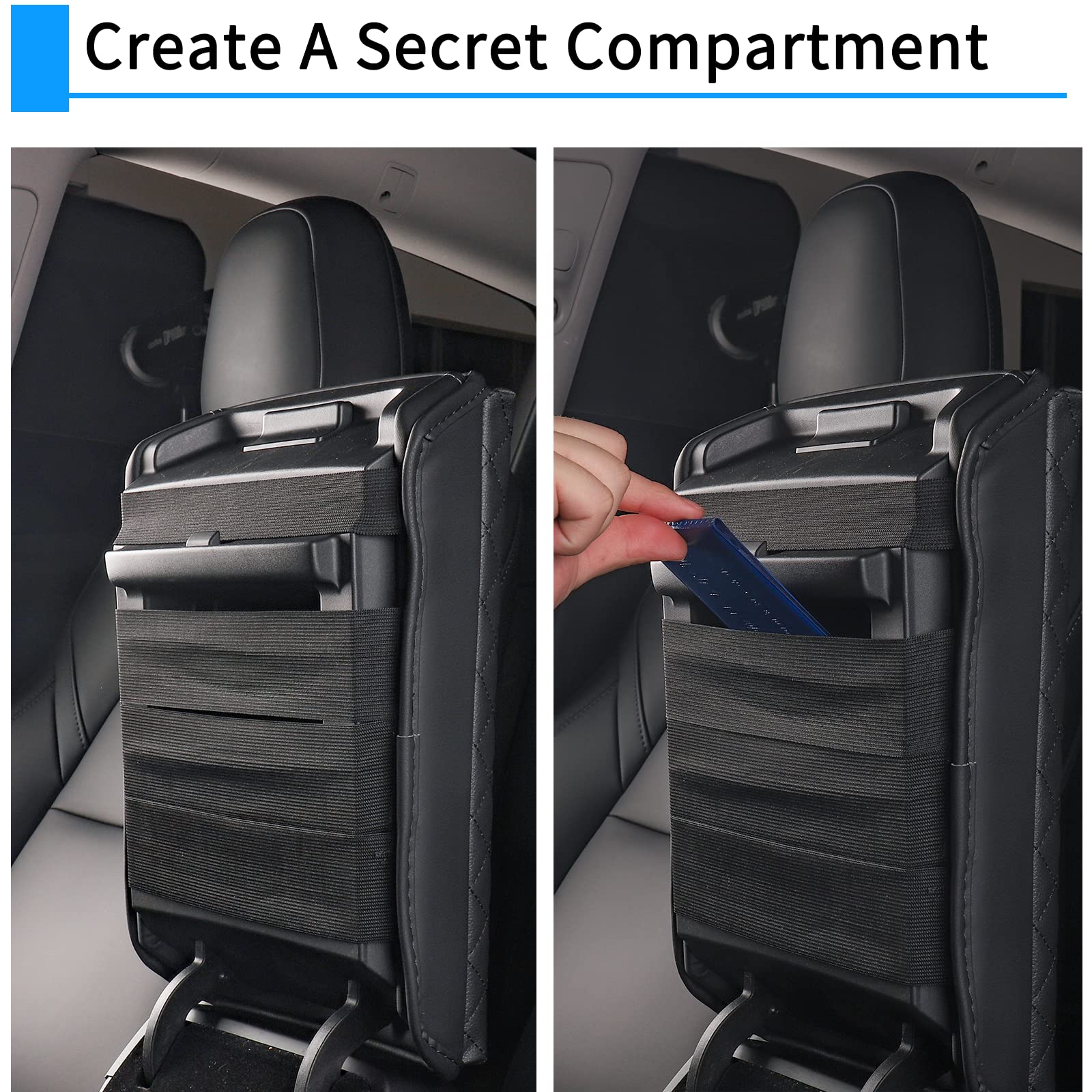 Carwiner Center Console Cover For Tesla Model 3 Model Y, Pu Leather Armrest Box Cushion Protector Accessories