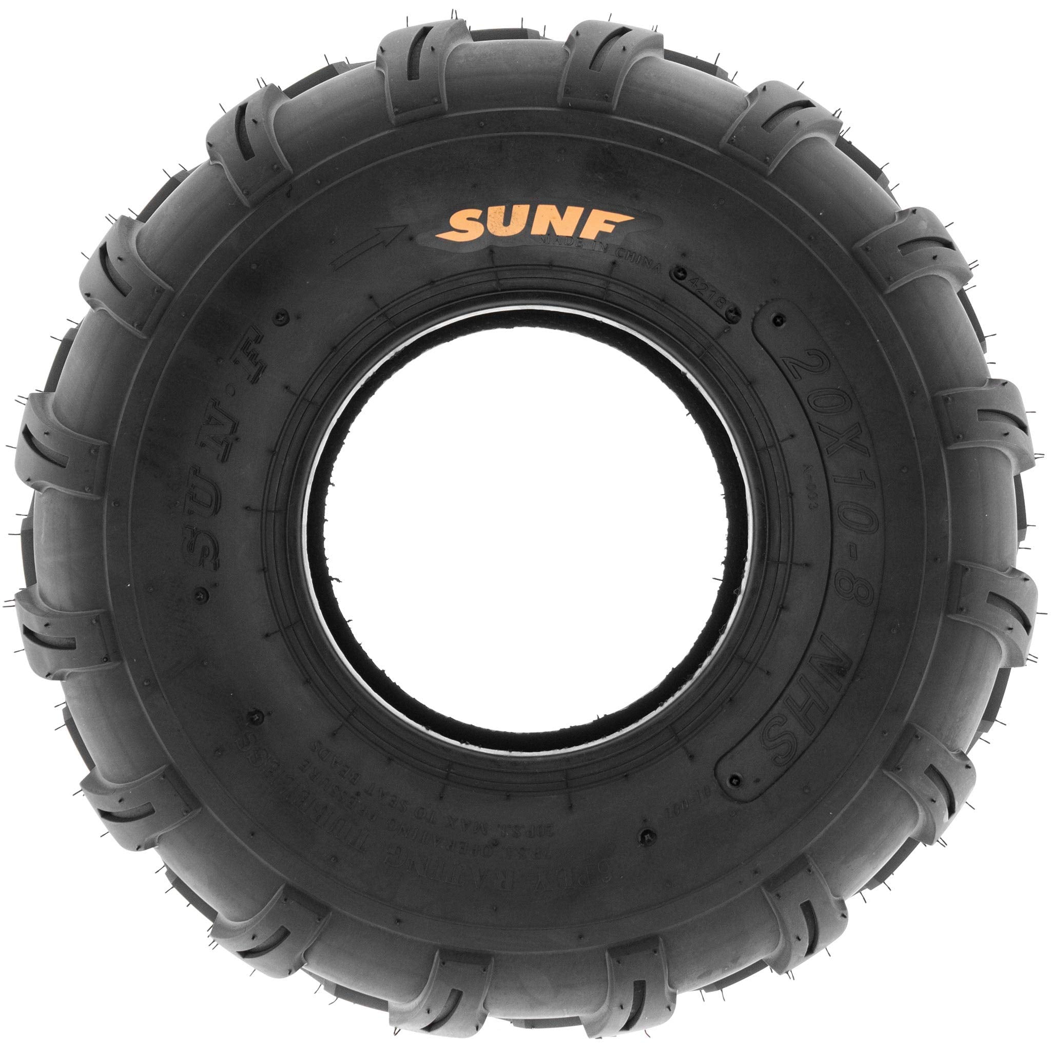SunF A003 ATV/UTV/Lawn-Mowers Off-Road Tires 18x9.5-8, 6 ply Utility Cart Turf Tires (set of 2)