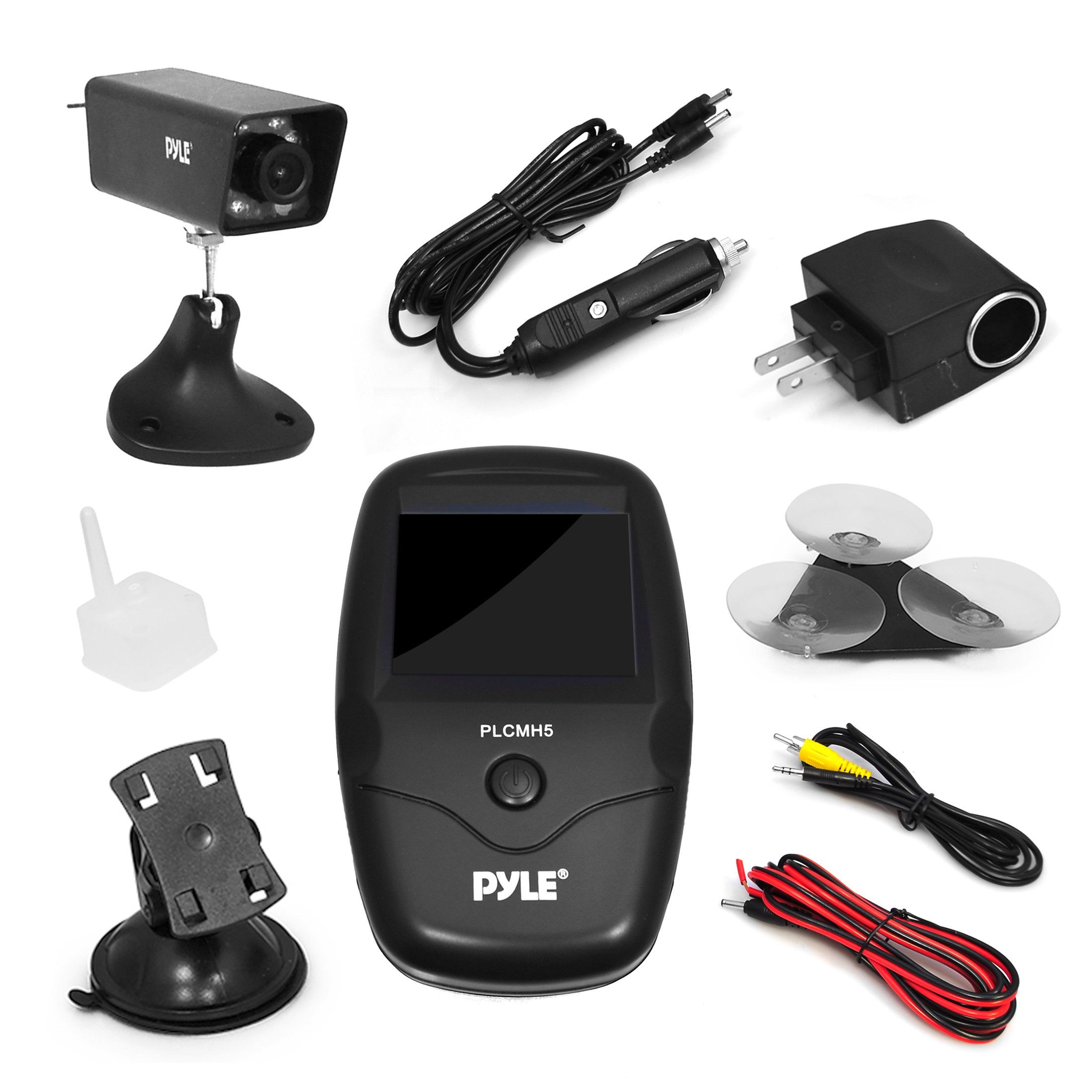 Pyle Waterproof Wireless Hd Backup Camera, Night Vision Illumination, Lcd Display Screen, With Built-In Rechargeable Battery, Bl