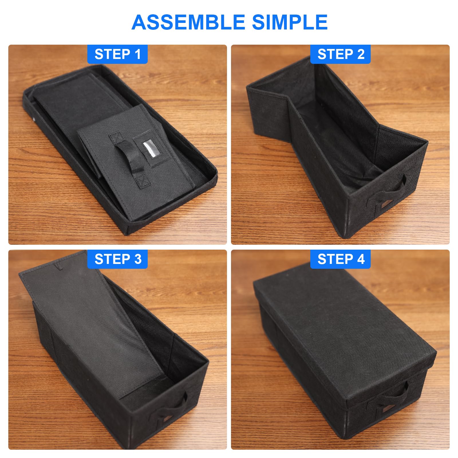 Boatisle Dvd Storage Box With Handles And Lid - Dvd Case Holder Organizer With External Label Slots, Stackable Dvd Storage Case