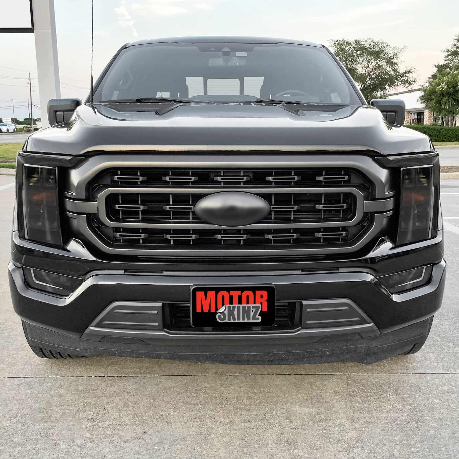 Slickmod Precut Vinyl Smoke Tint For 2021-2023 Ford F150 Headlight (20% Dark Smoke, 1. Headlight)